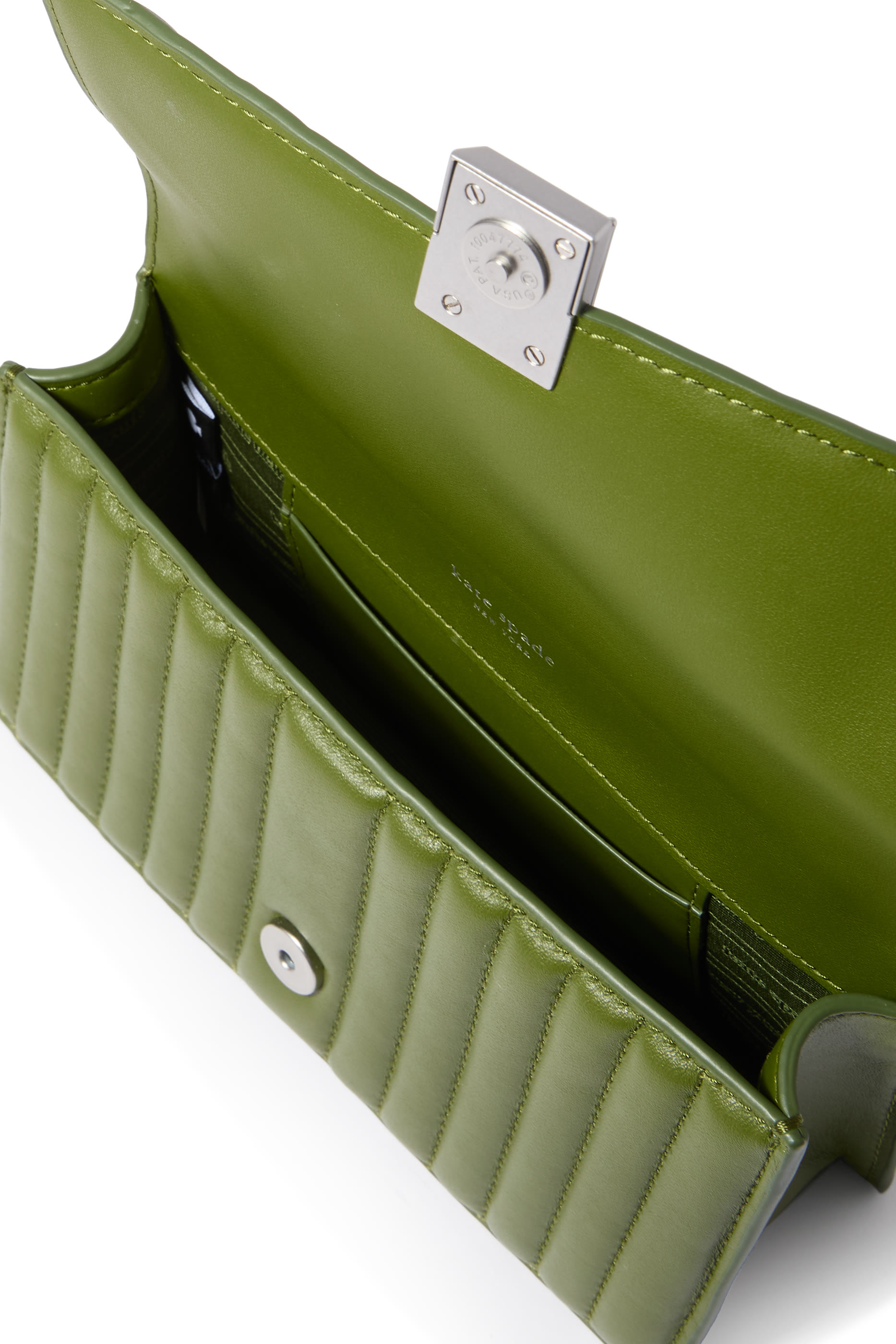 Deco Quilted Leather Mini Flap Chain Crossbody Bag