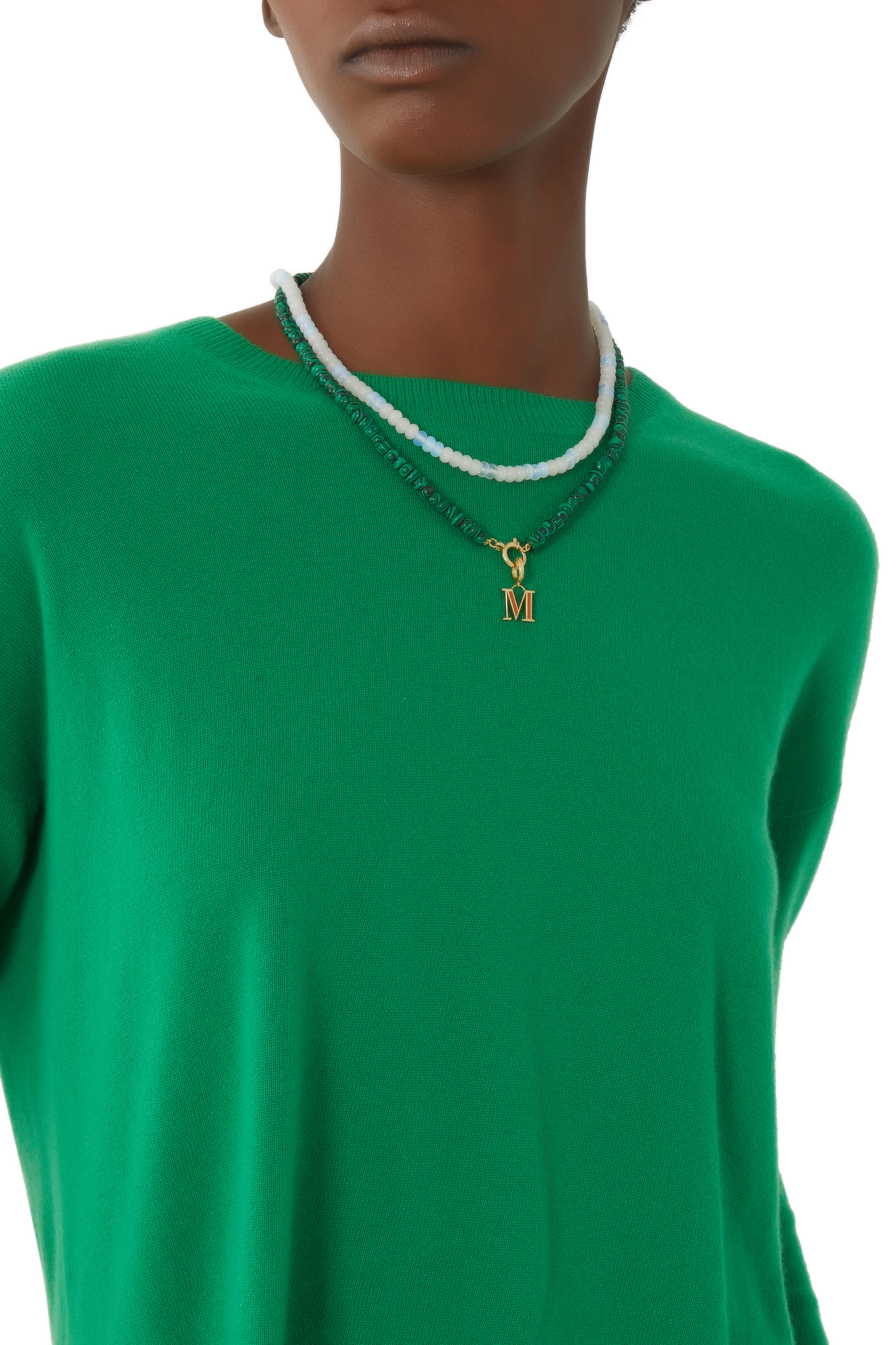 Opal Beaded Necklace, 18k Yellow Gold & Opals