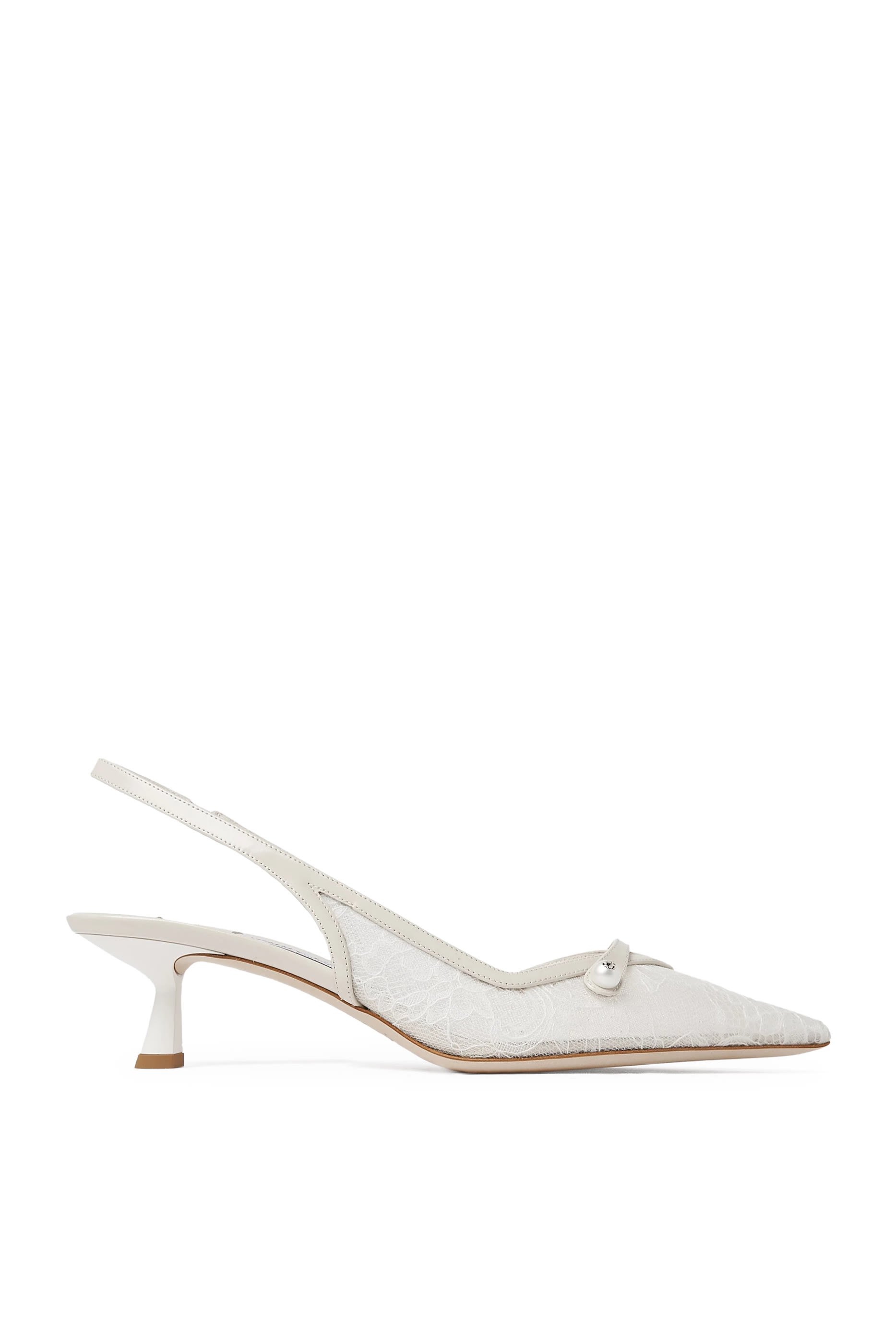 Amita 45 Mesh Slingback Pumps