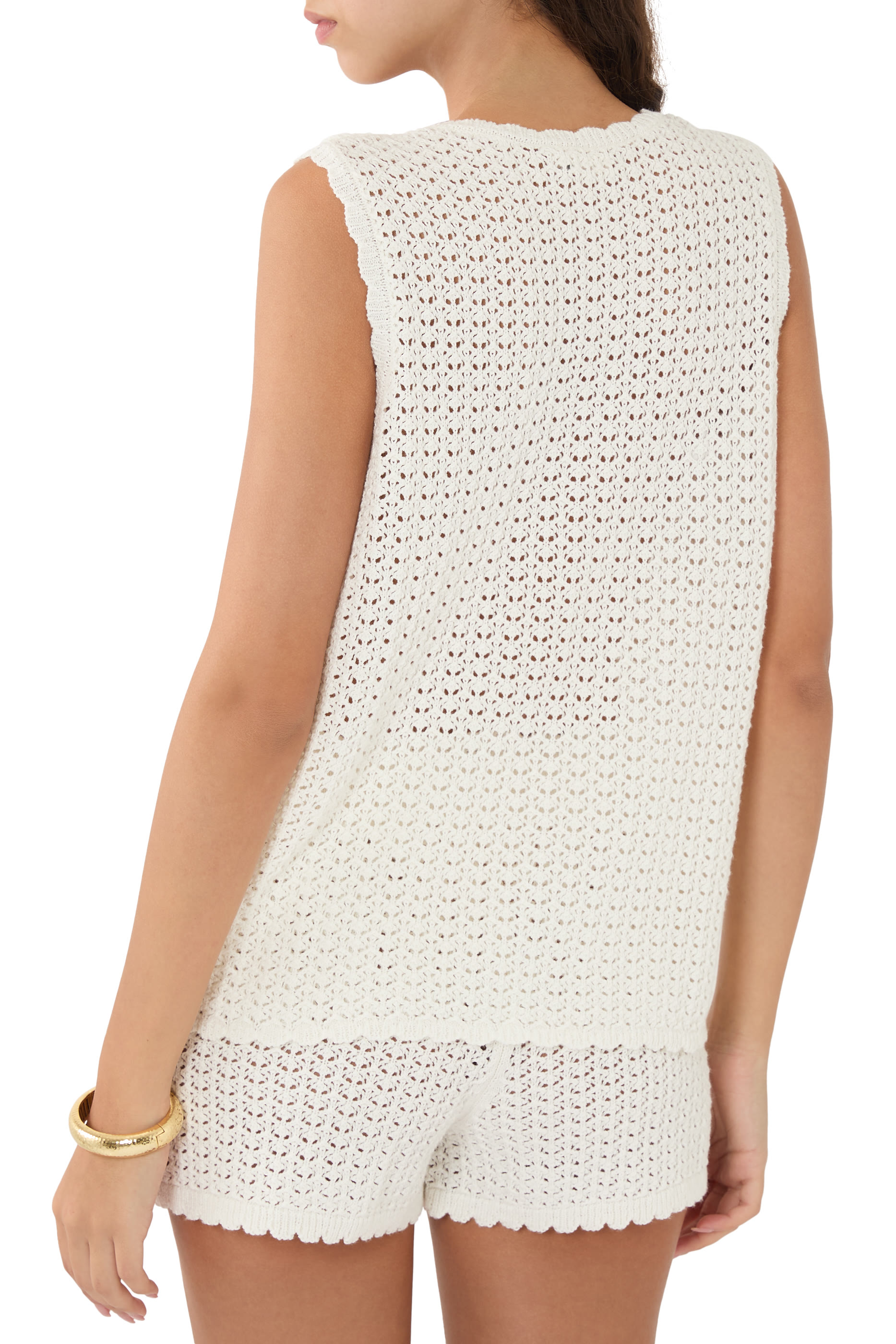 Pointelle Vest