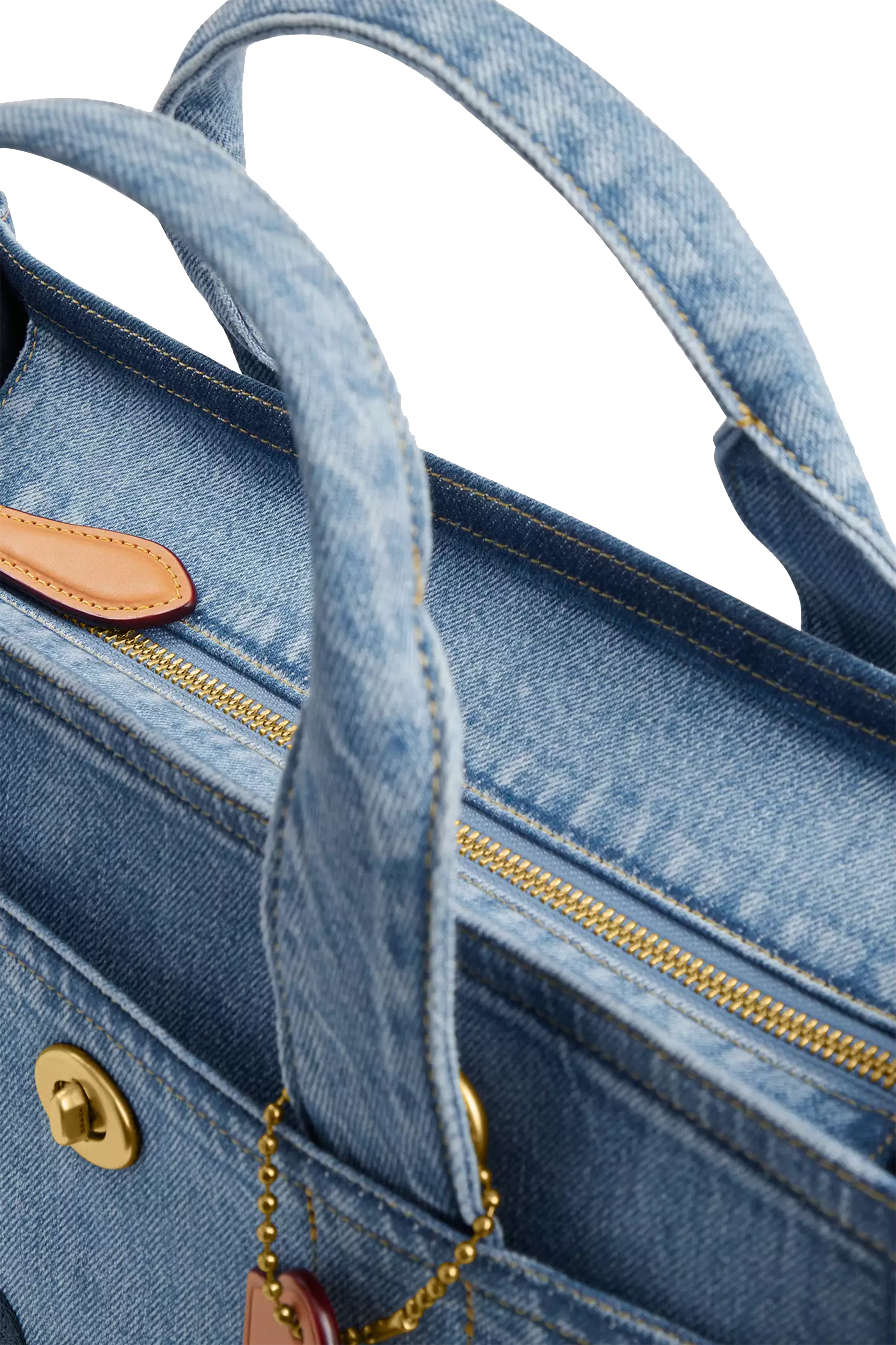 Denim Cargo Tote Bag