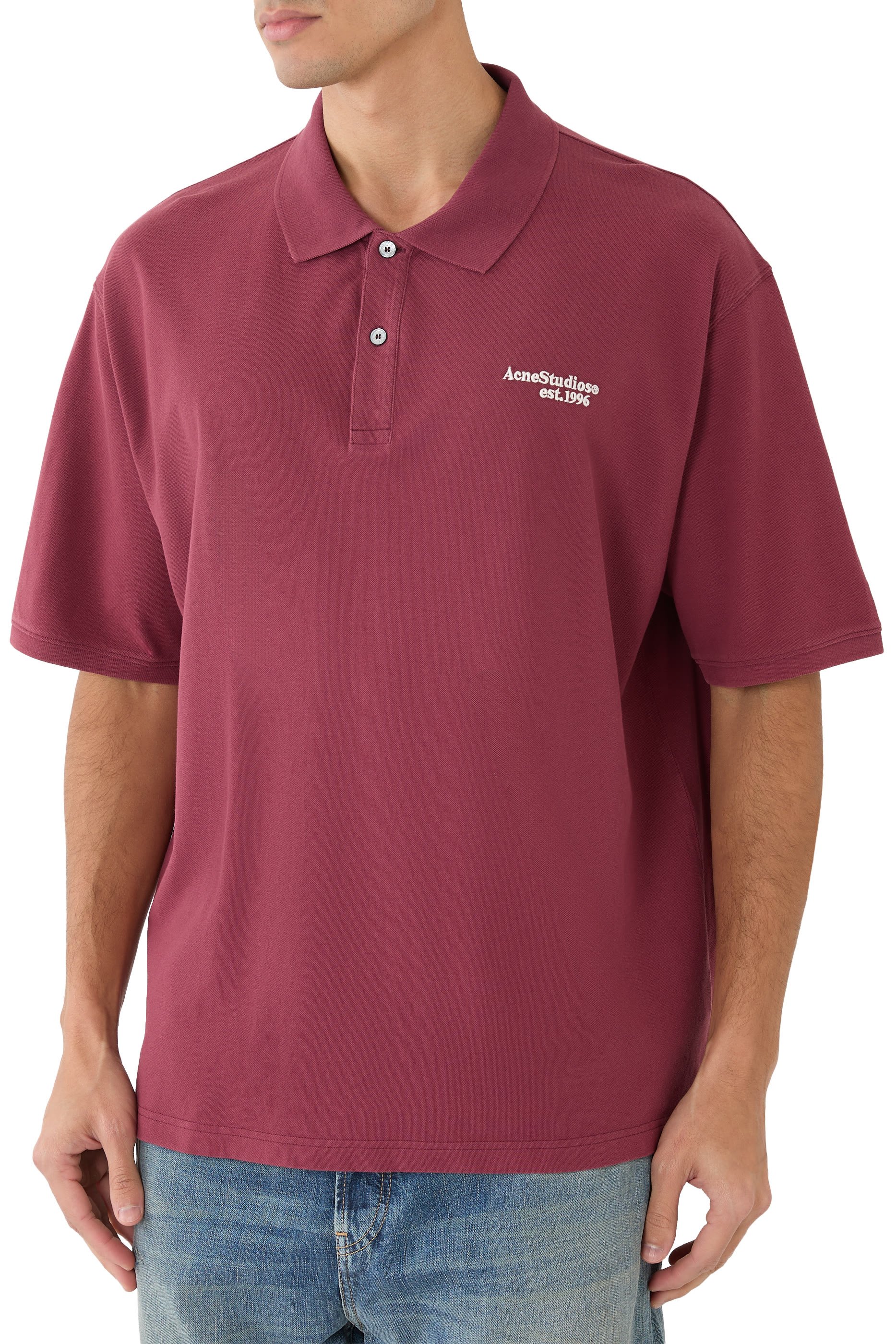 Washed Logo Polo T-Shirt