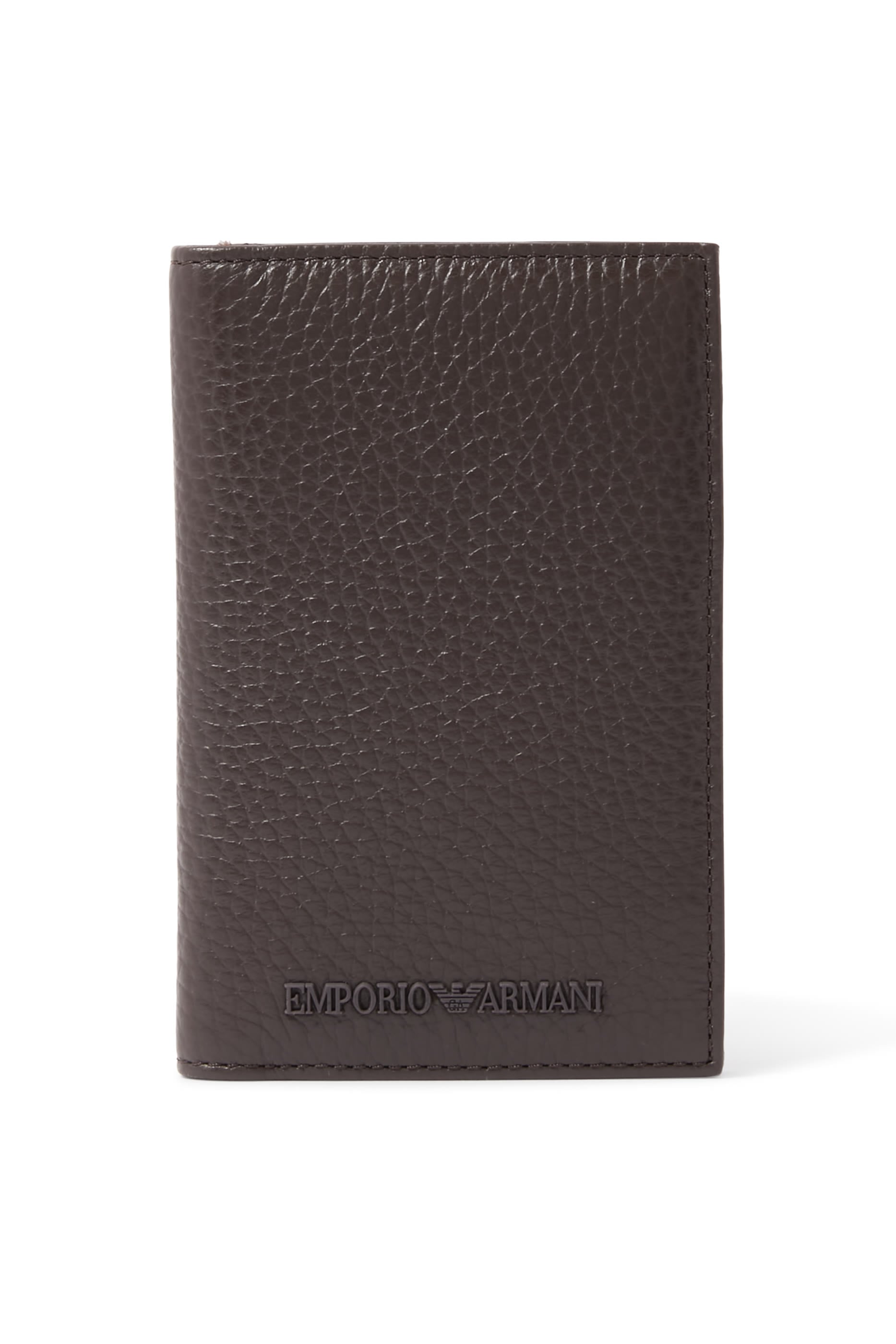 EA Bi-Fold Wallet in Tumbled Leather