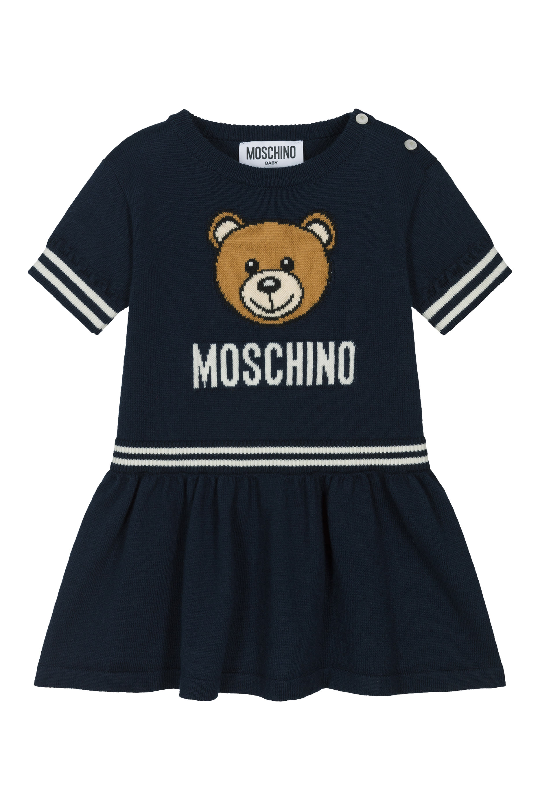 Kids Back To School Teddy Knit Dress