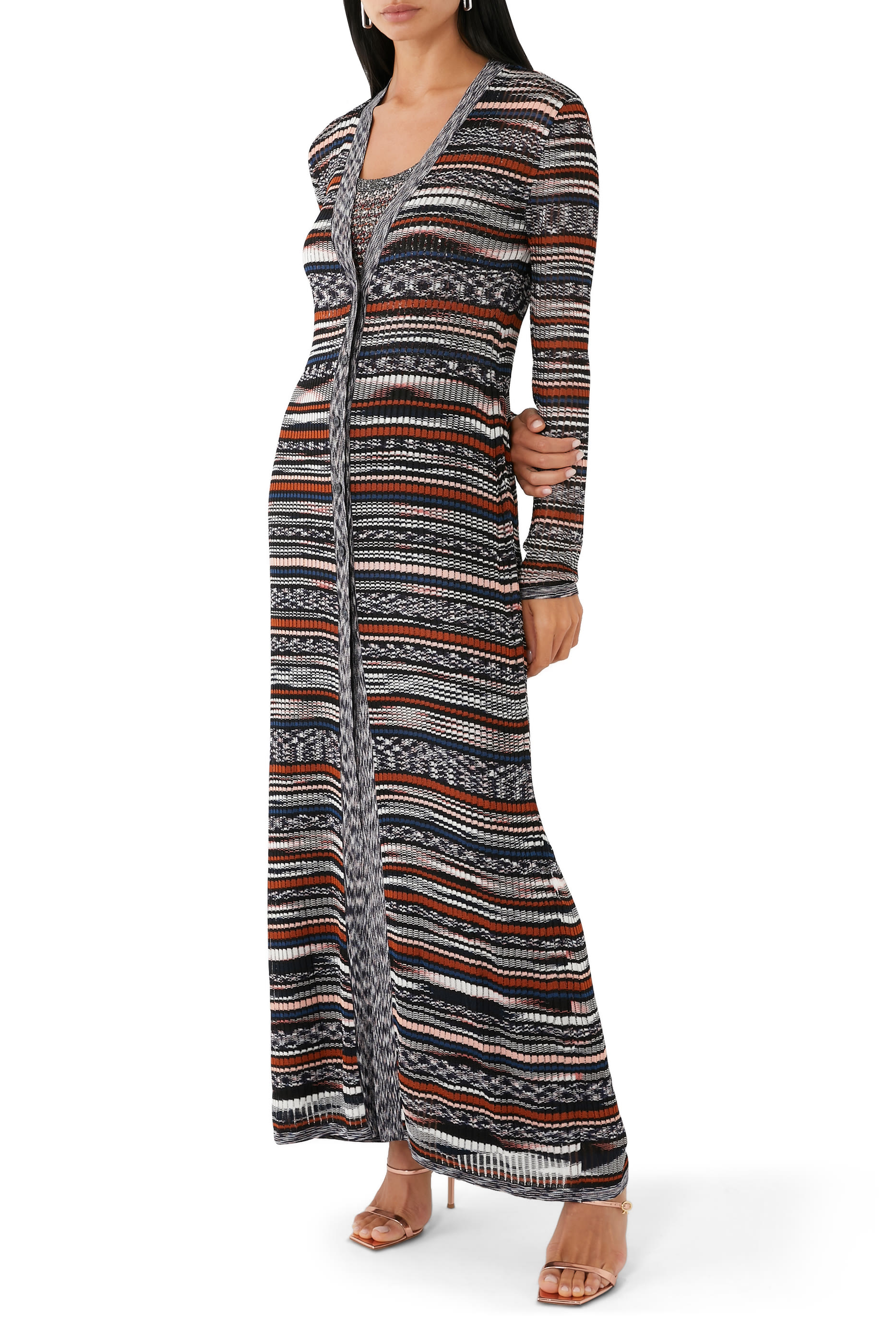 Long Ribbed Cardigan