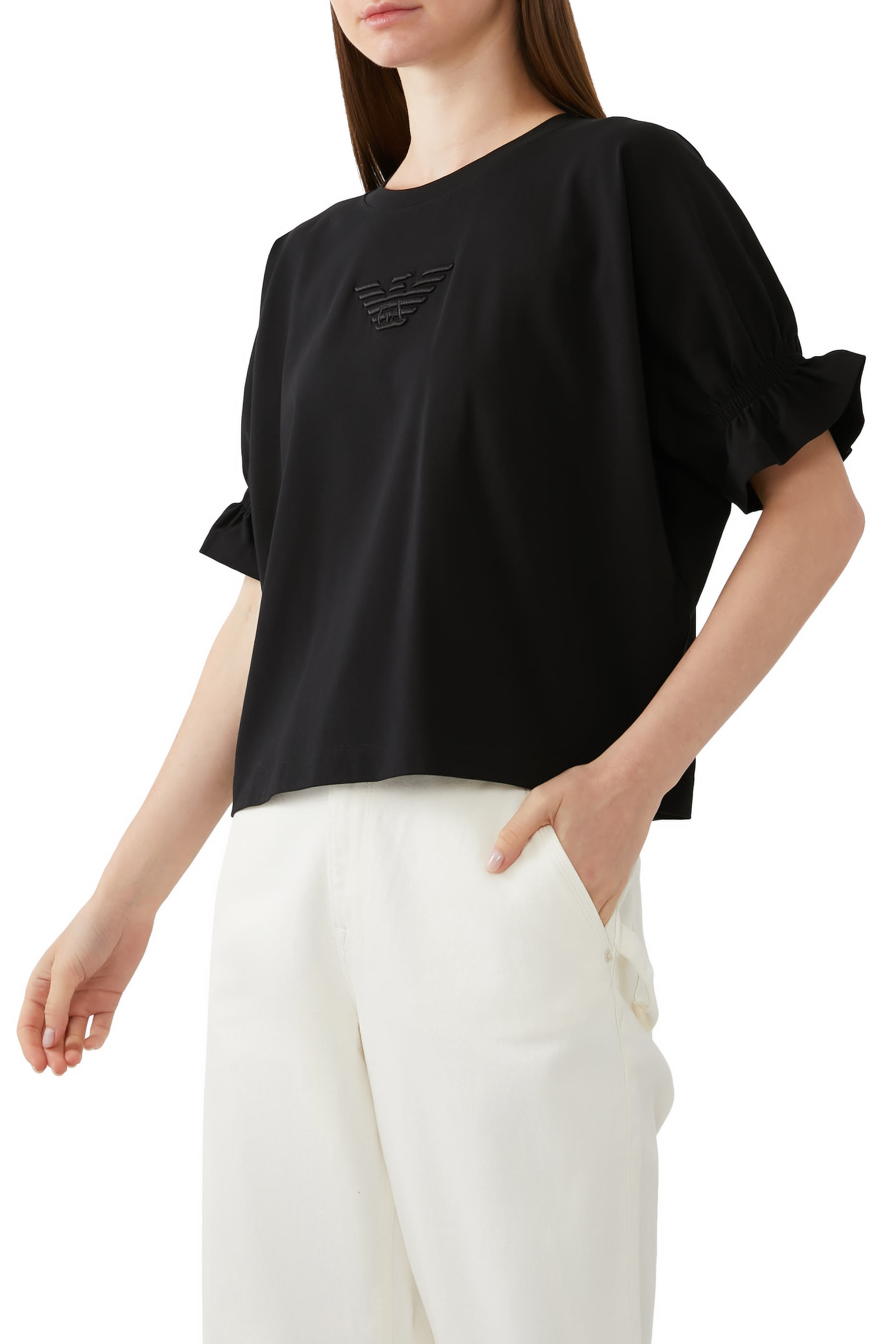 ASV Organic Stretch Jersey T-Shirt with Eagle Embroidery