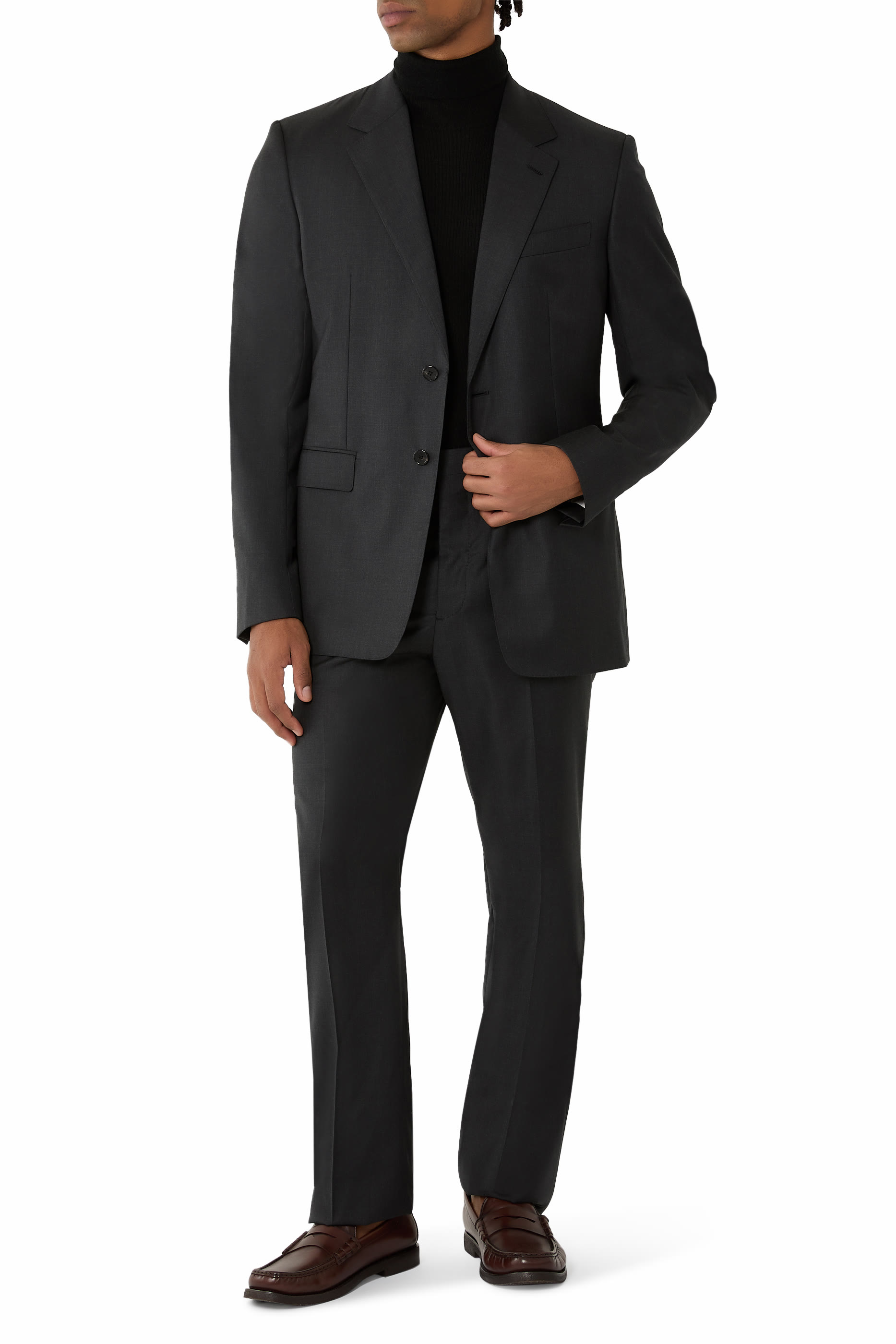 Straight-Leg Tailored Trousers