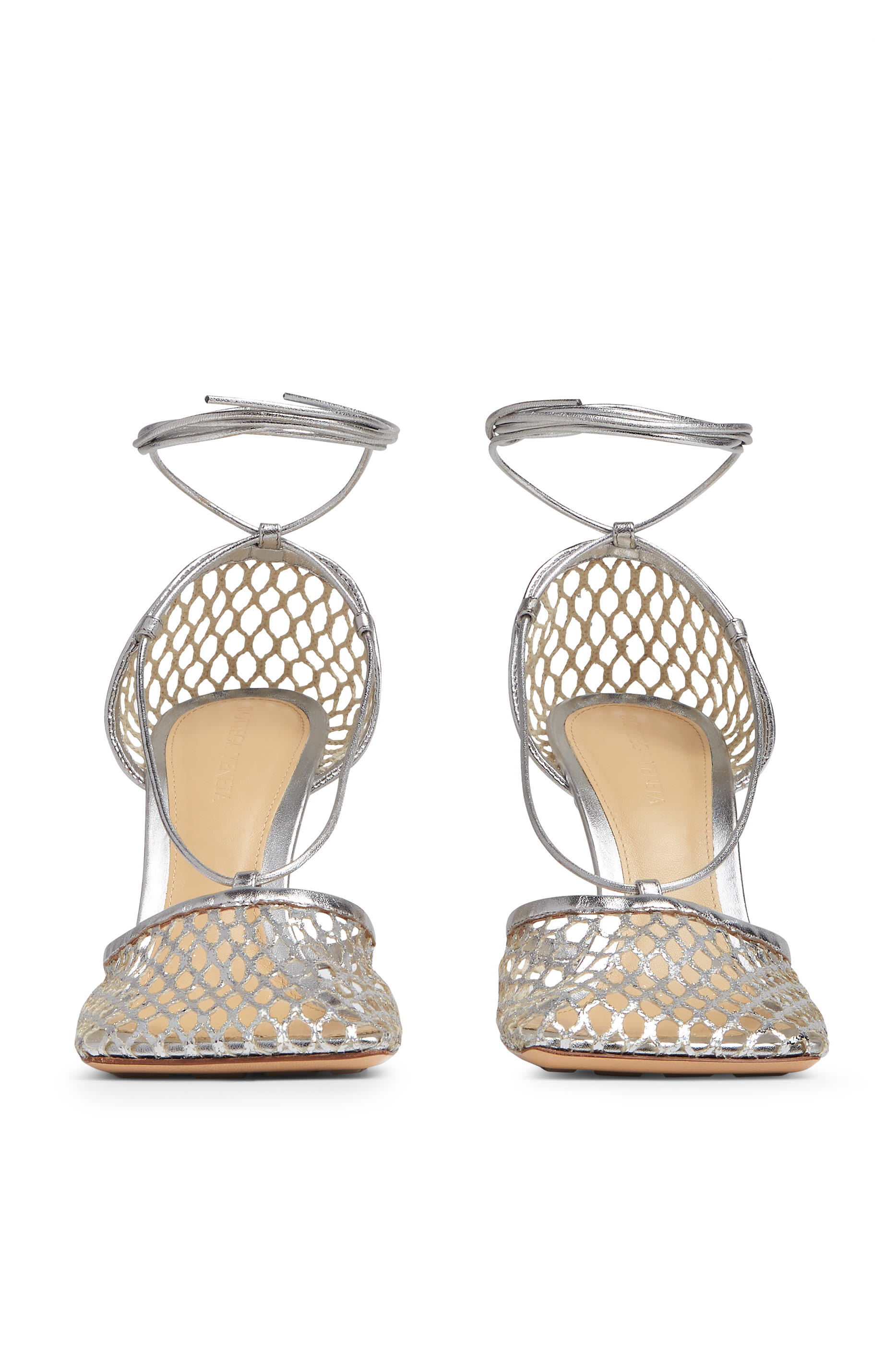 Mesh Leather Sandals