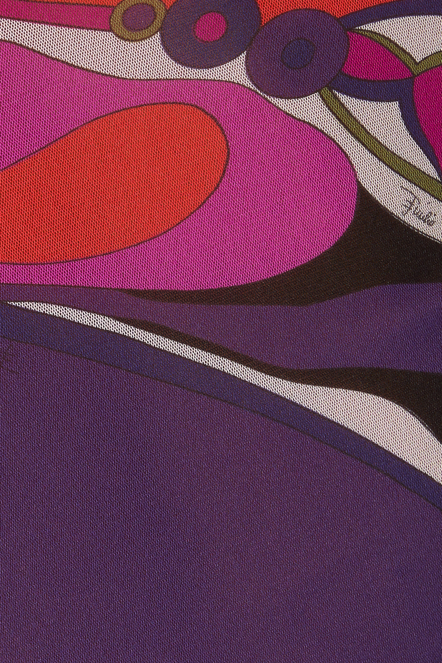 Orchidee Print Tulle Dress