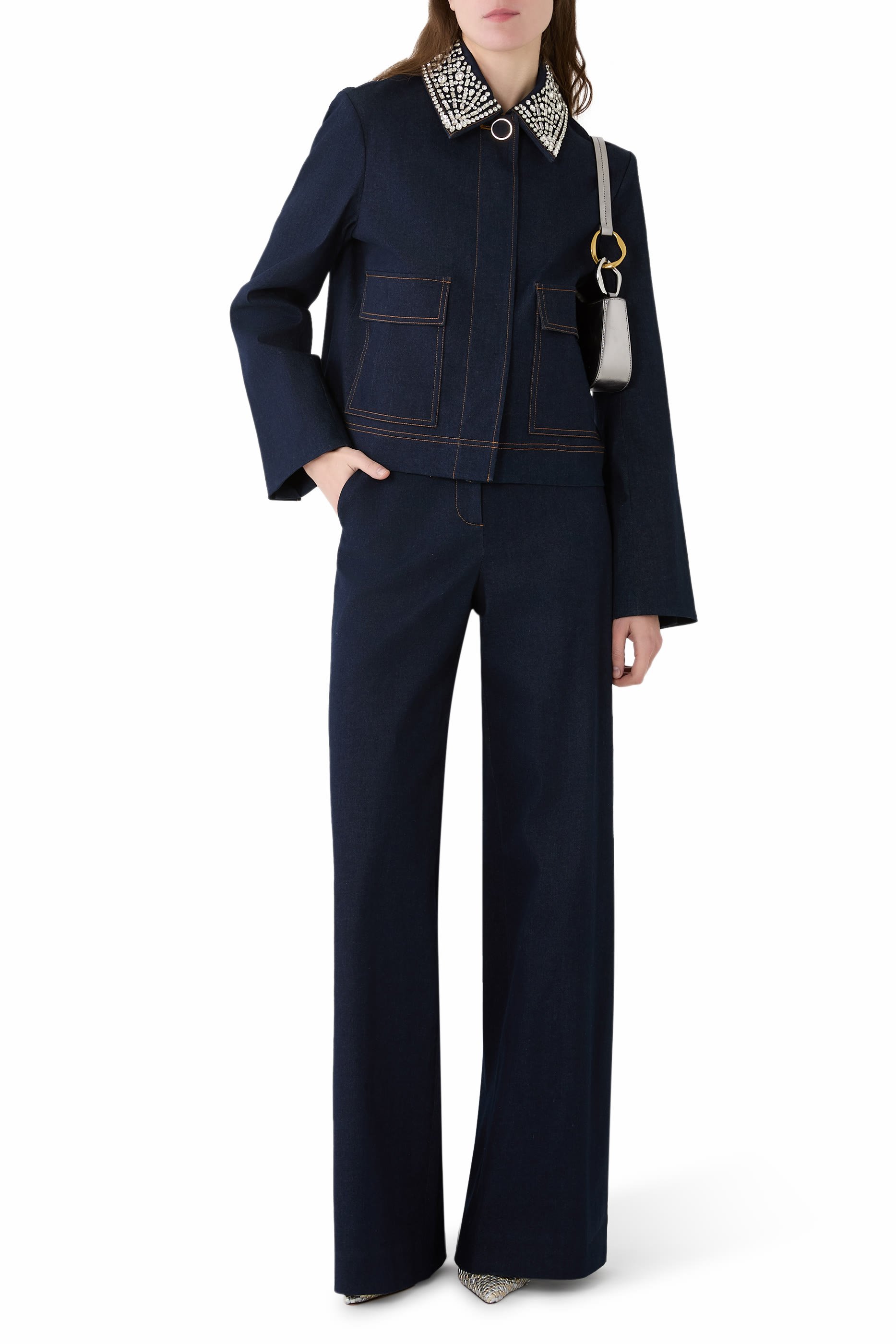 Crue Wide-Leg Denim Pant 