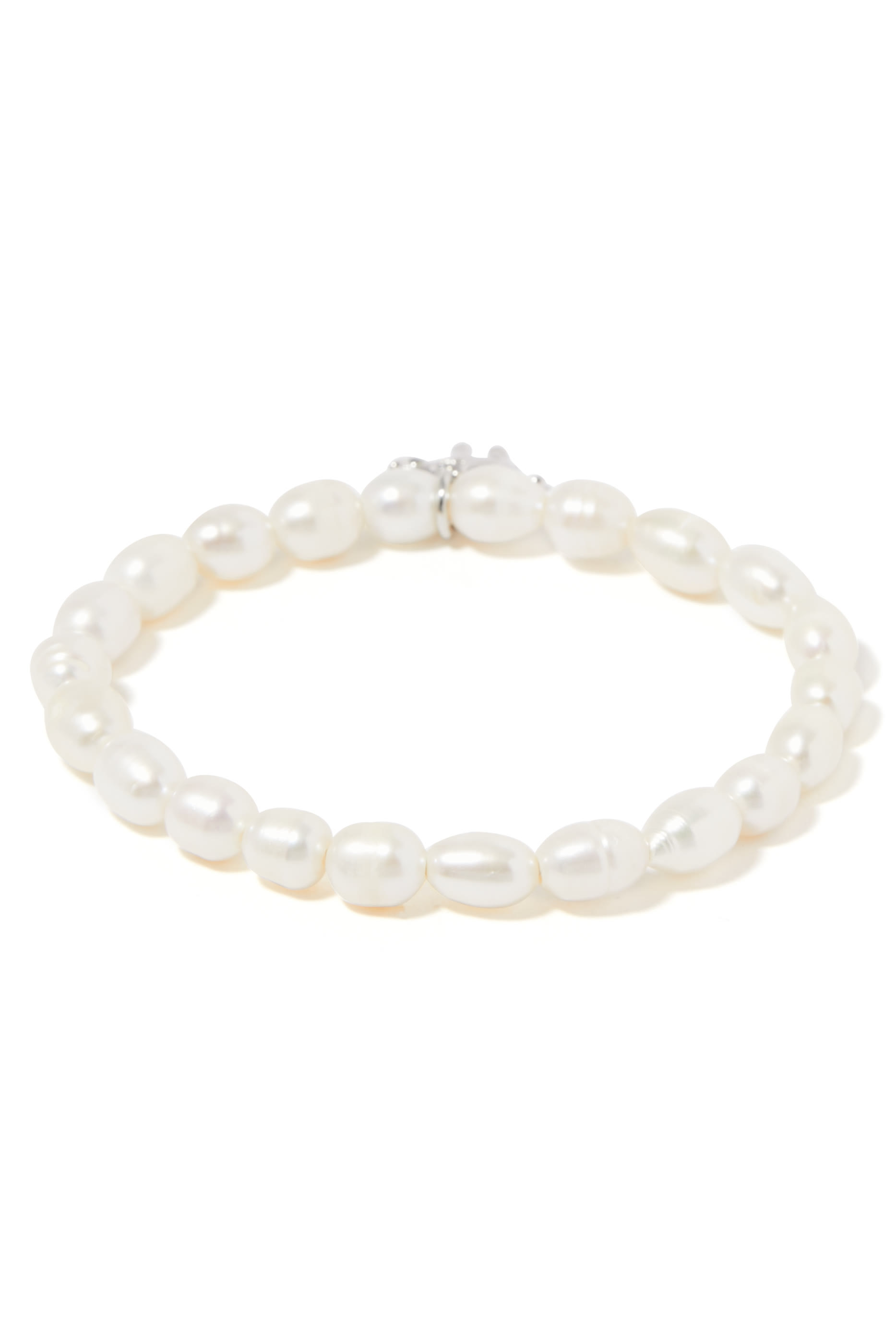 Precious Elephant Bracelet, Plated Metal & Cubic Zirconia, Freshwater Pearls