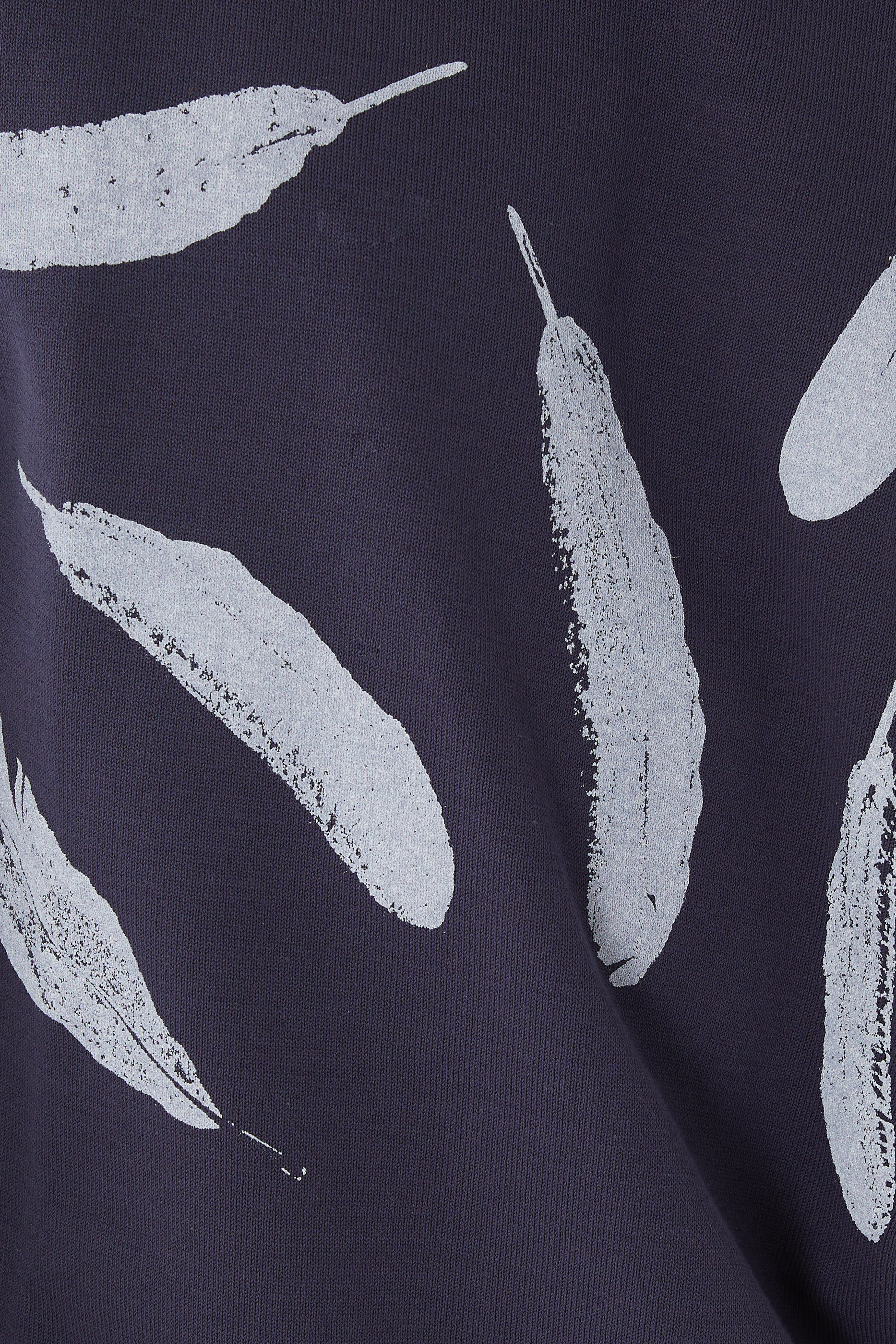 Aop Feather Knit Crew Neck T-Shirt