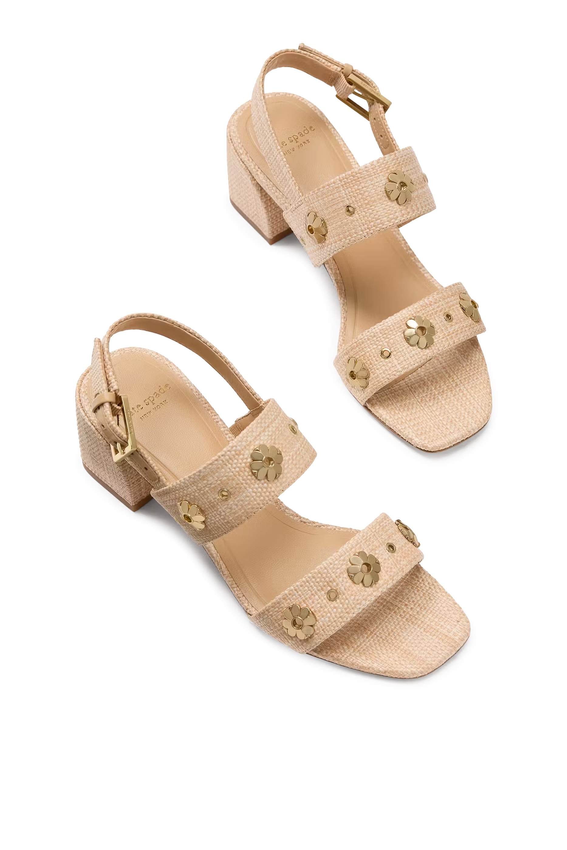  Spade Flower Stud 55 Block Heels 