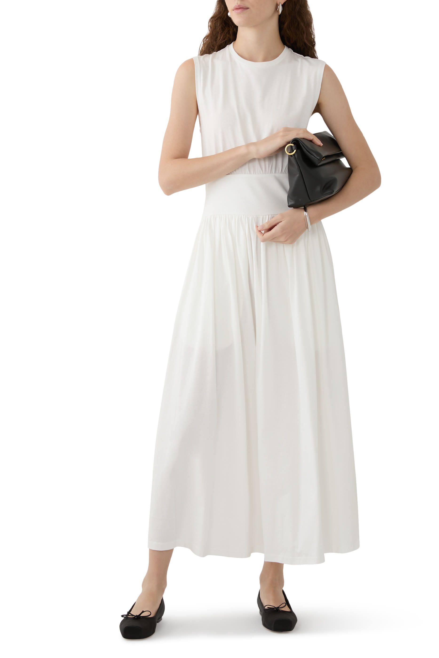 Sleeveless Cotton Maxi Dress
