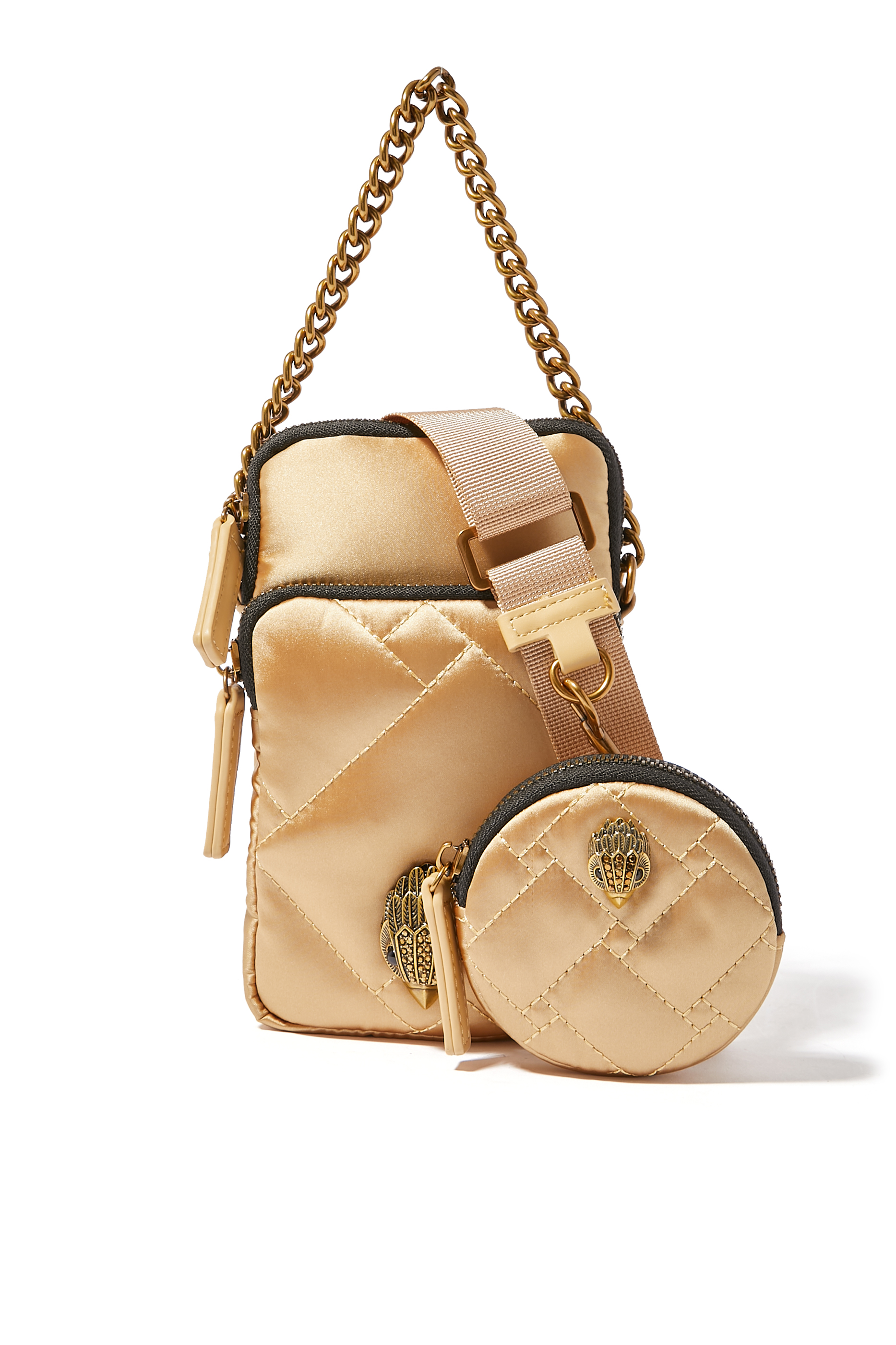 Recycled Nylon Multi Pockets Crossbody Bag