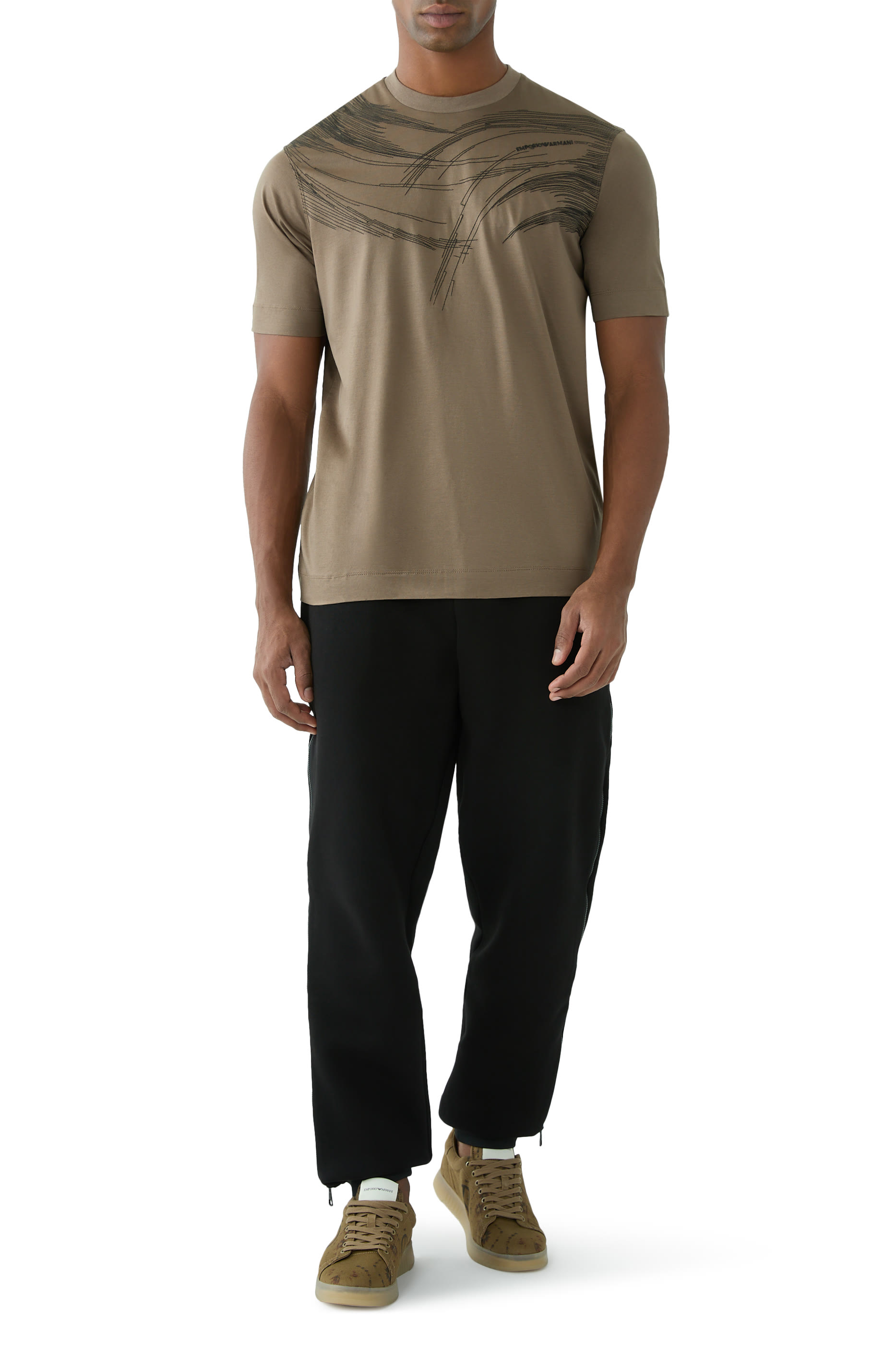 EA7 Logo Cotton Joggers