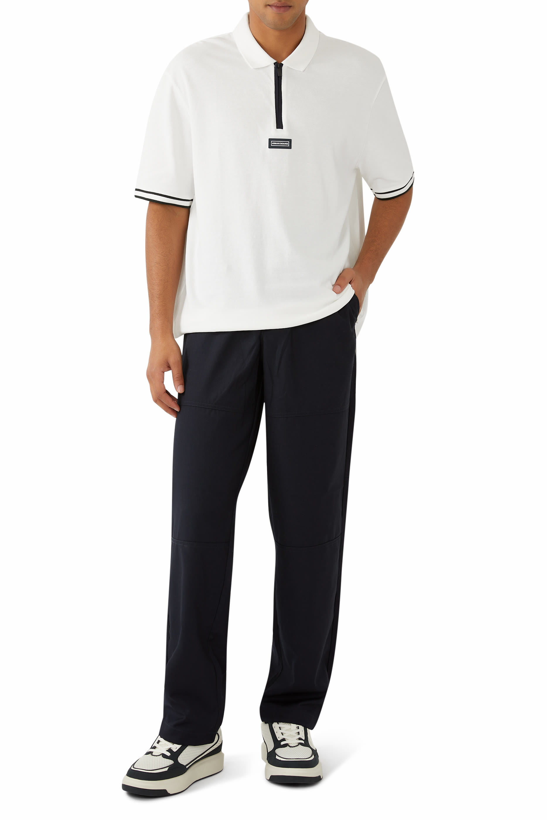 Regular Fit Polo with Zip