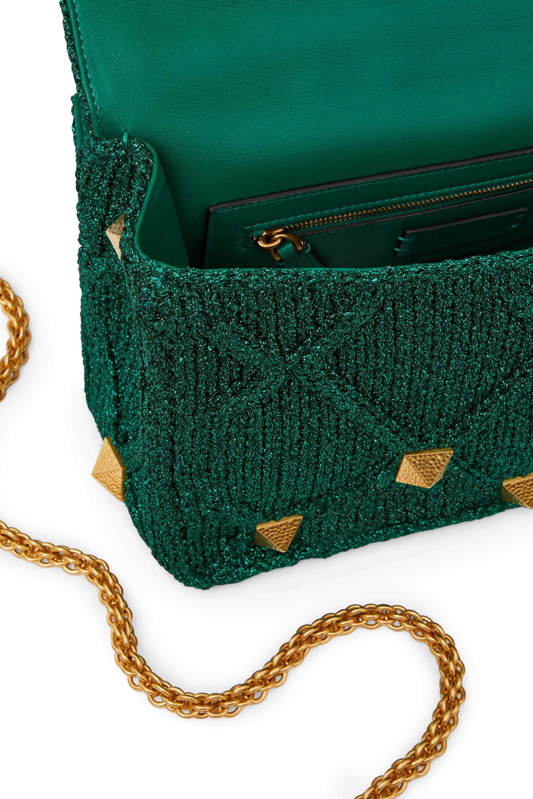 Valentino Garavani Roman Stud Knitted Bag