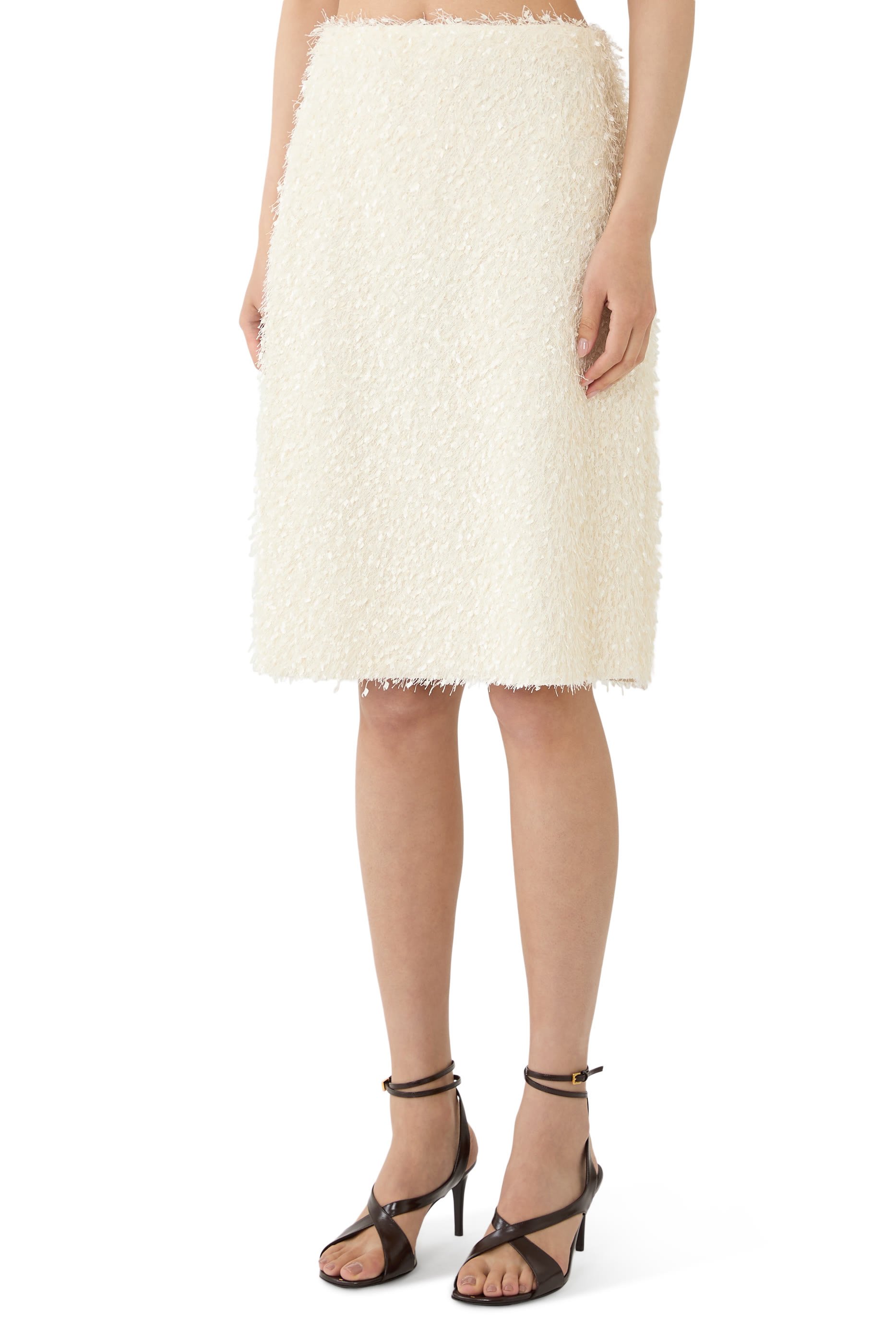 Feathery Fringe Skirt