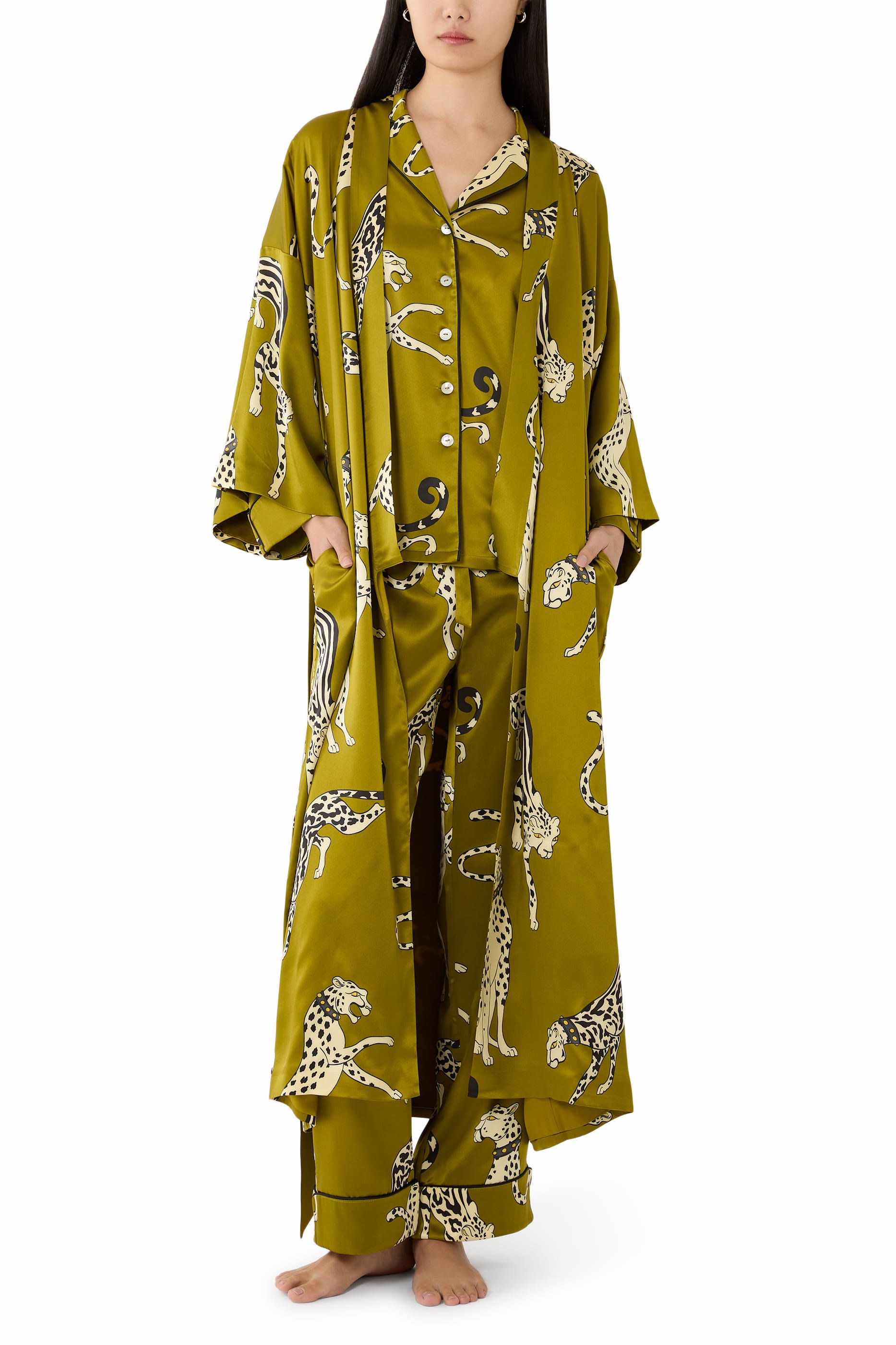 Queenie Chanson Leopard Robe 