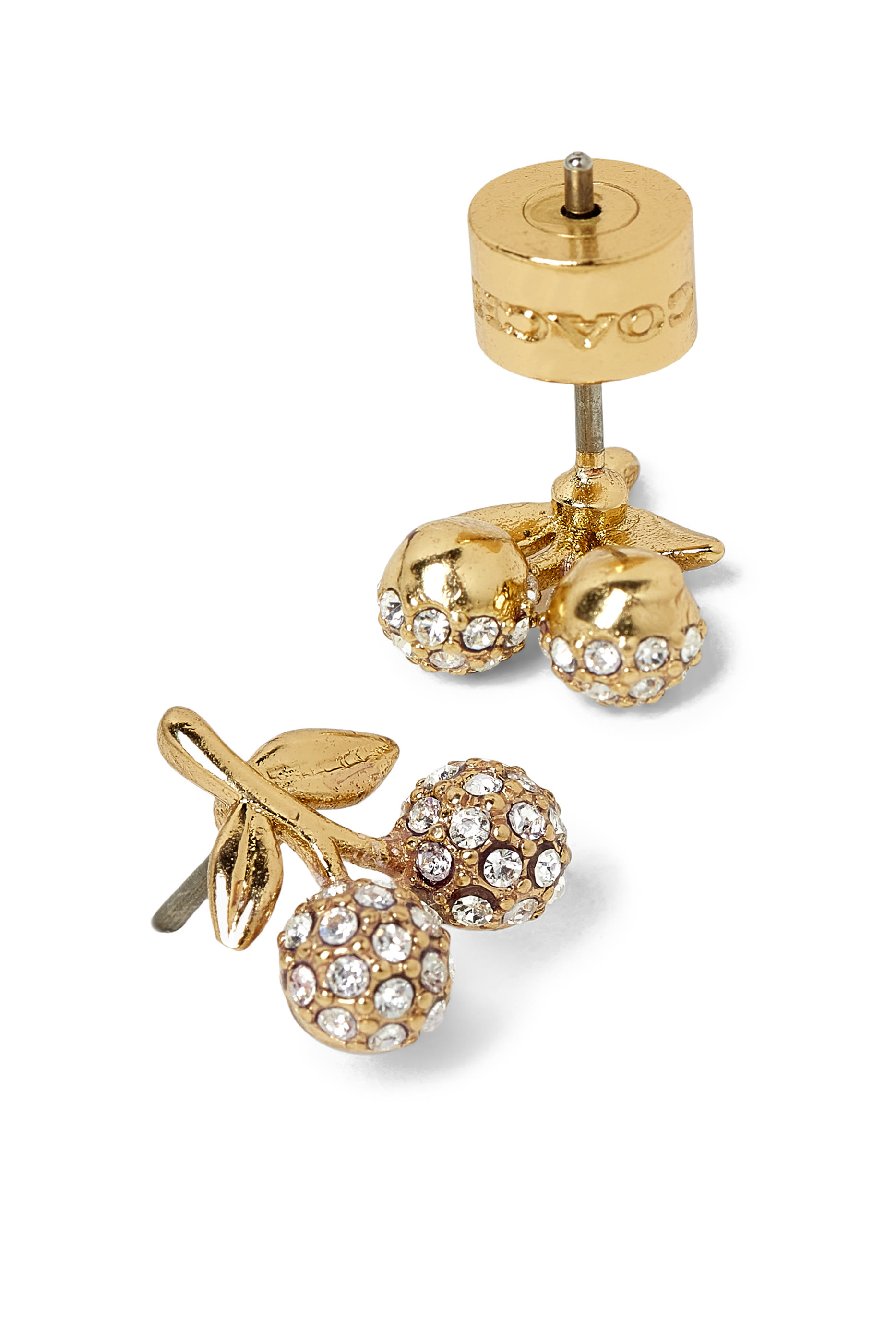  Pav&eacute; Cherry Studs 