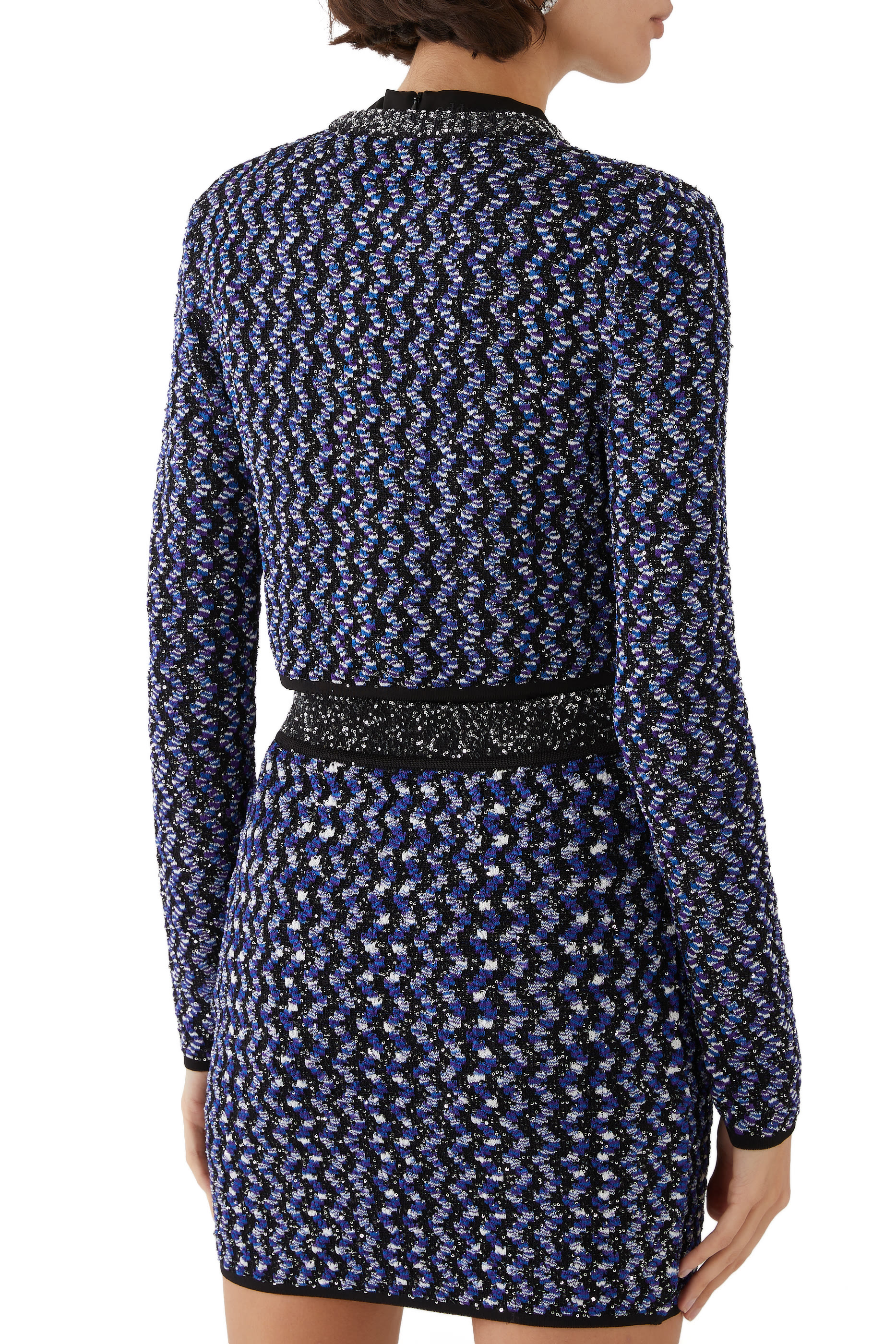 Sequin-Embellished Cardigan