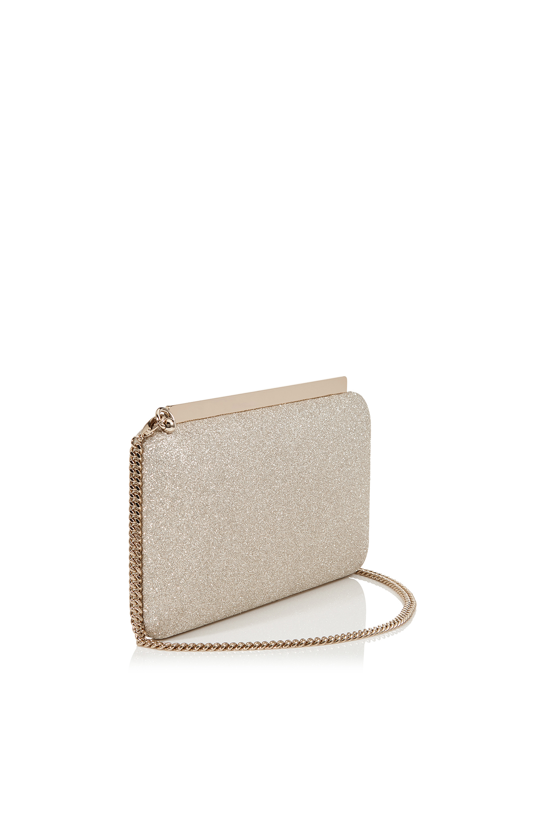 Ellipse Coarse Glitter Clutch