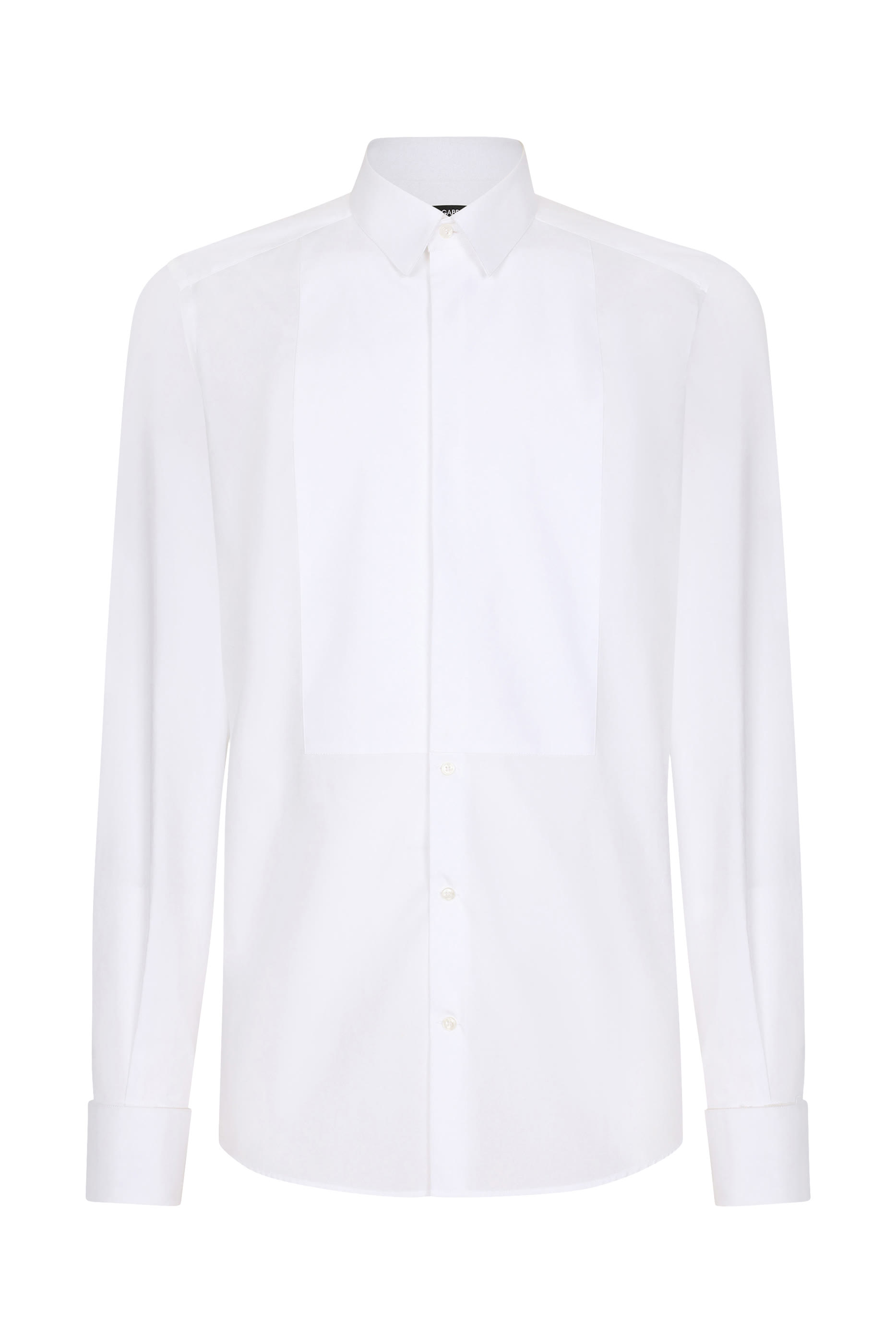 Cotton Poplin Tuxedo Shirt