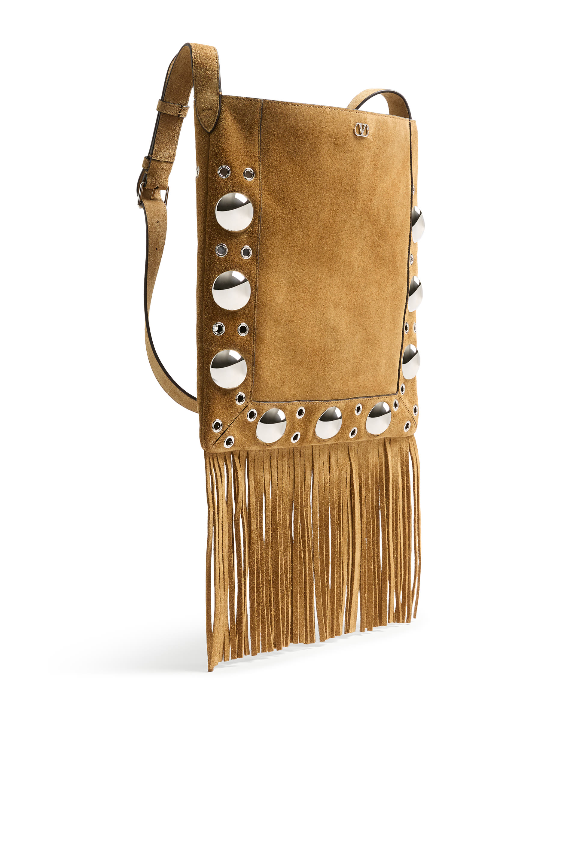 Nellcôte Suede Shoulder Bag with Fringes