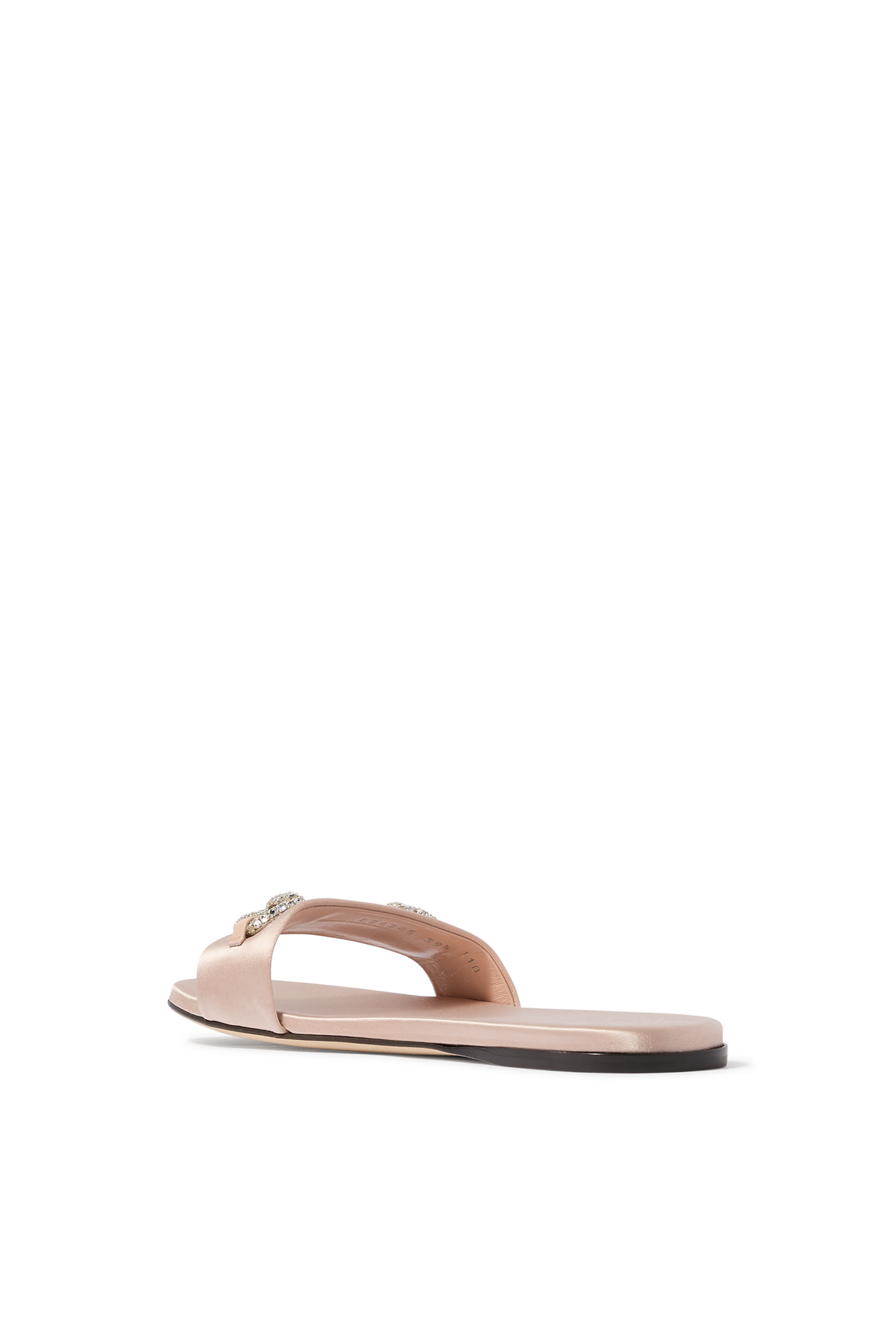 Kim Satin Embroidered Mules