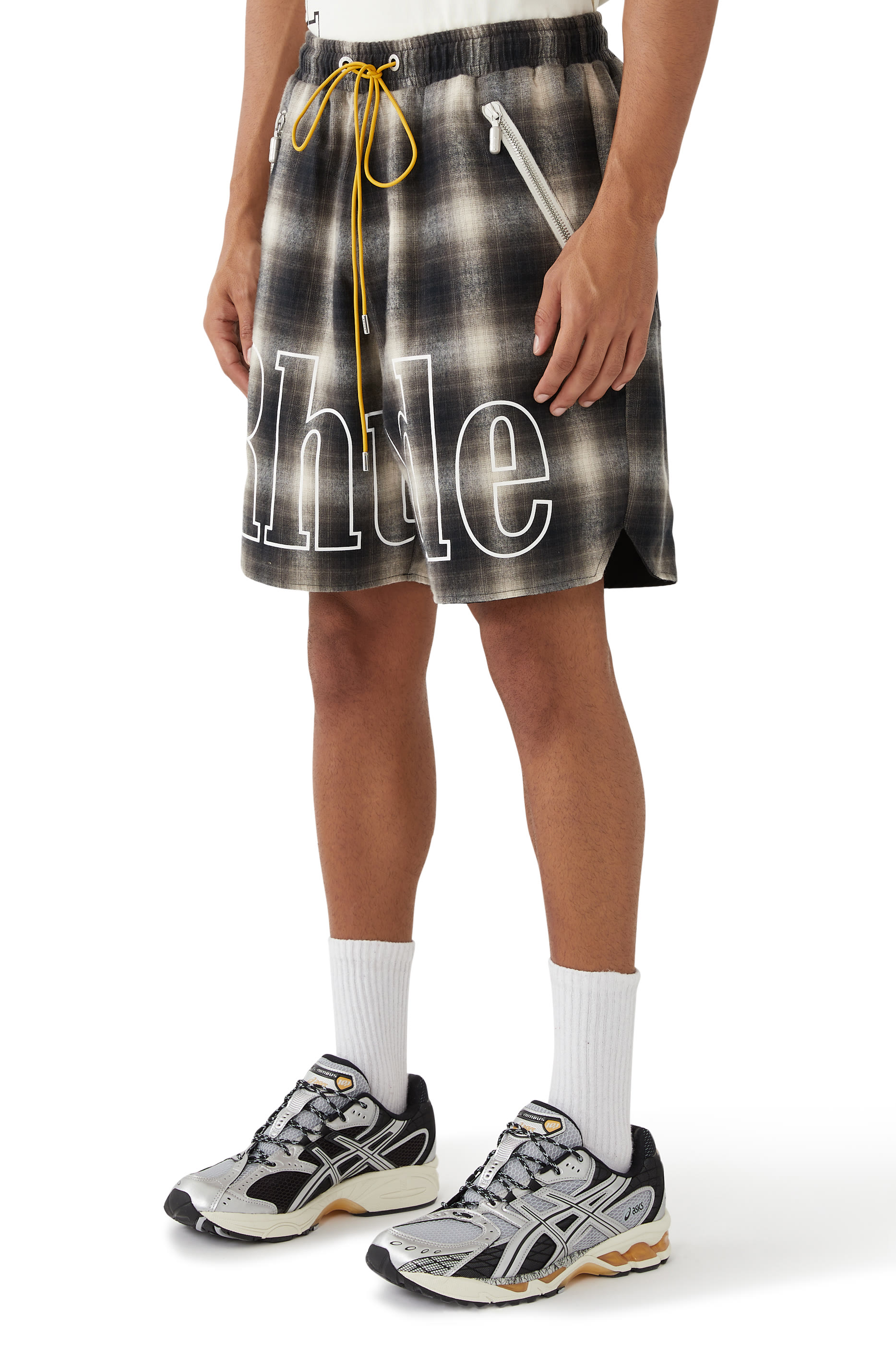 Plaid Logo Shorts