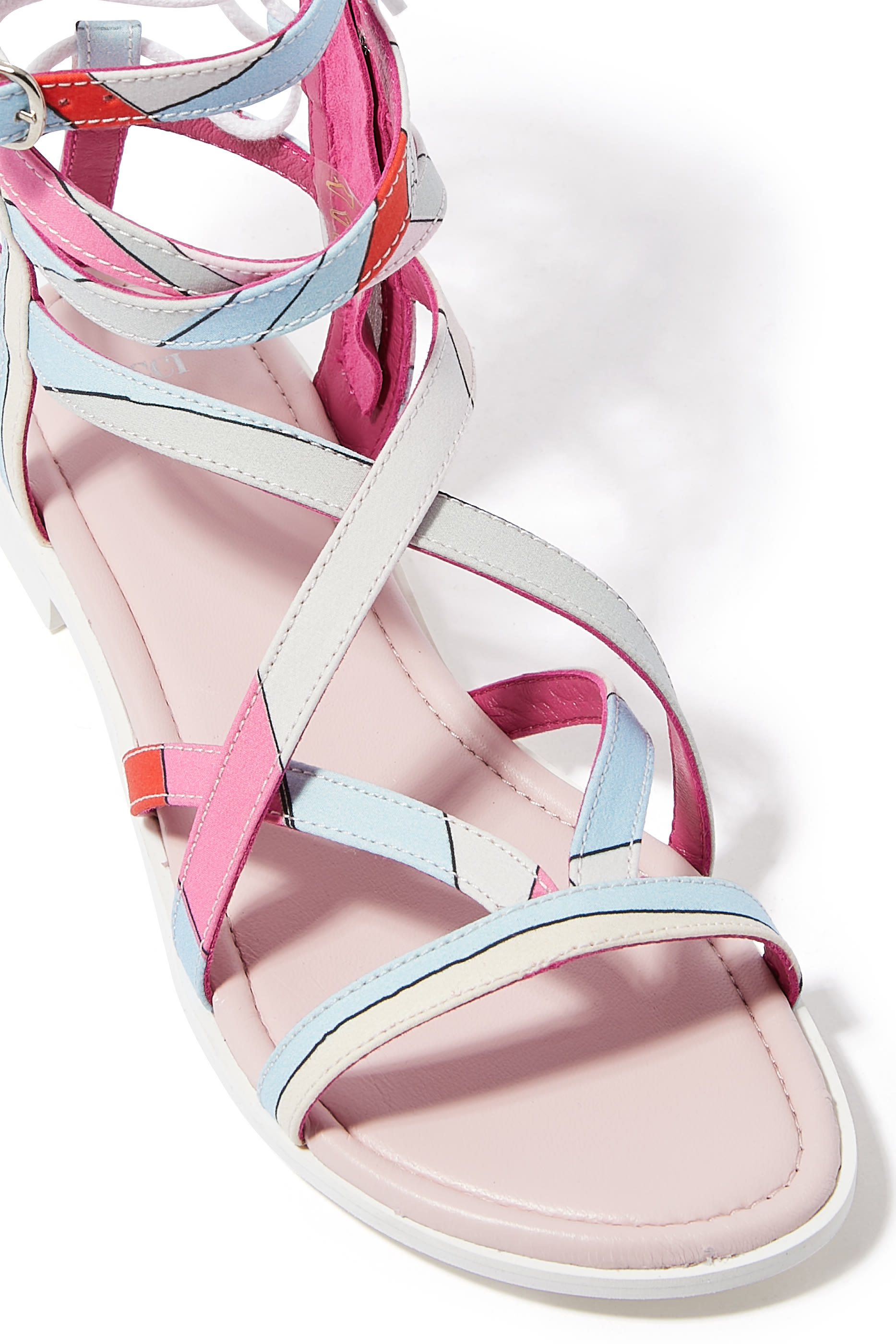 Kids Abstract Print Sandals