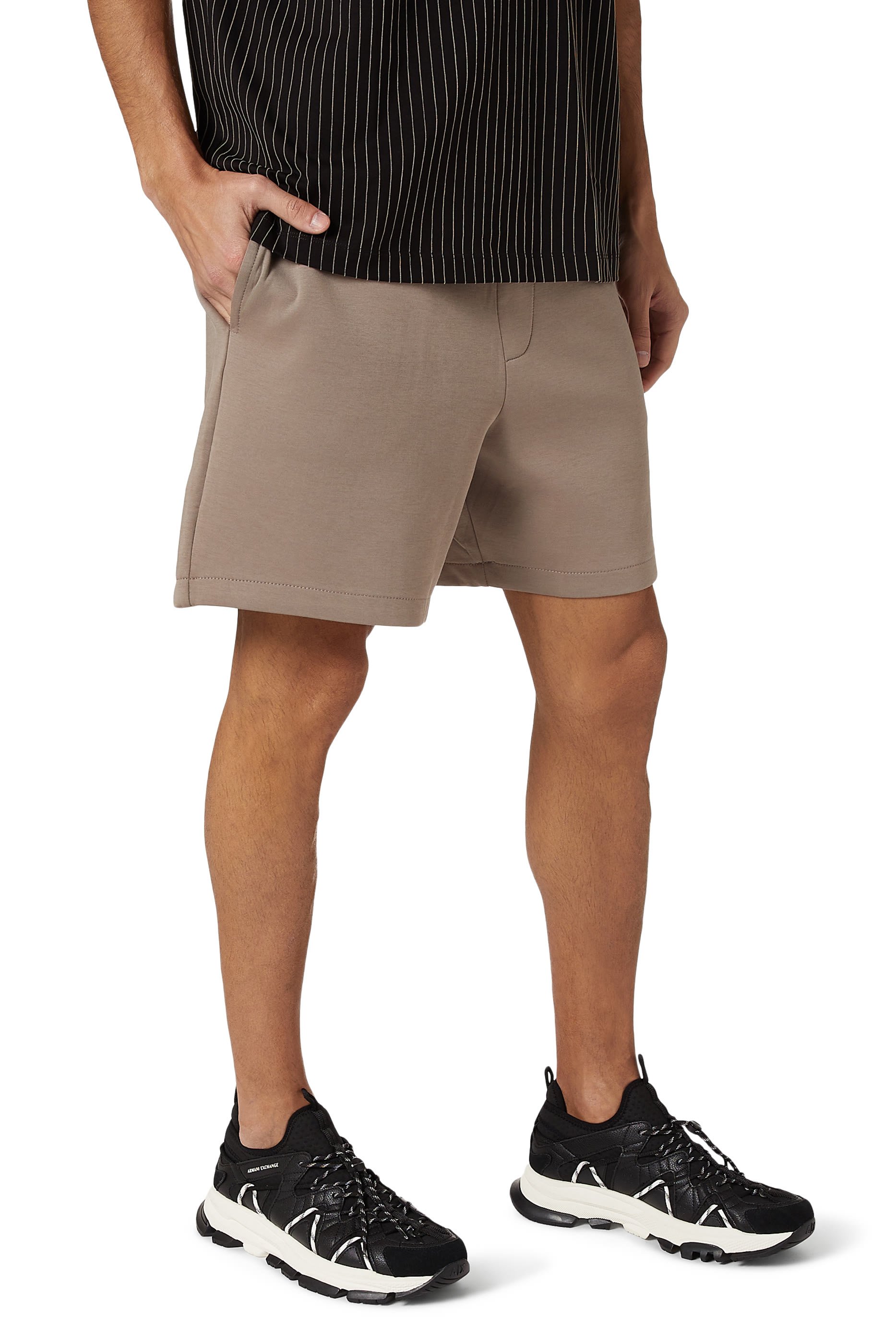 Logo Technical Fabric Sneakers