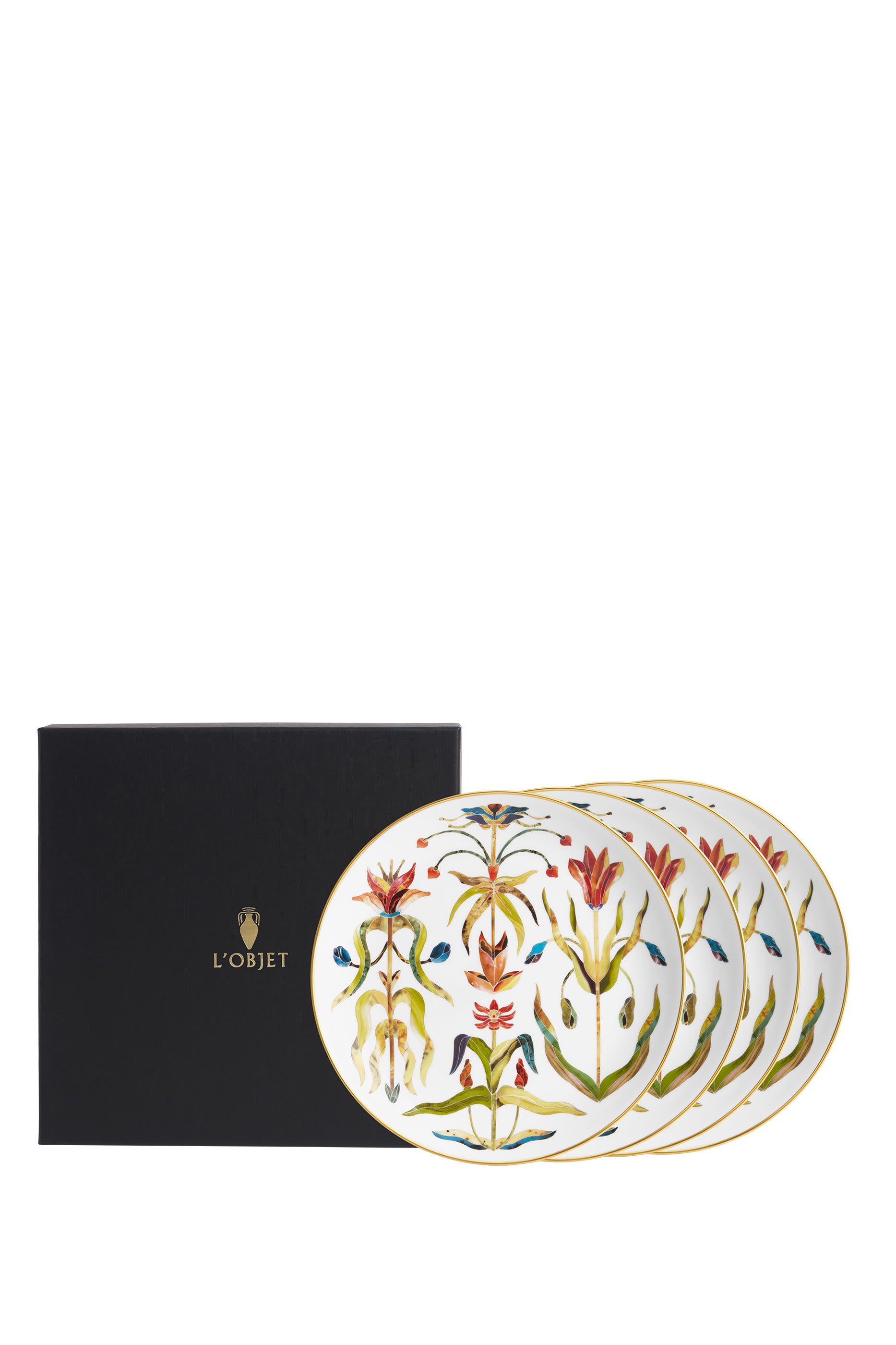 Grand Tour Dessert Plate, Set of 4