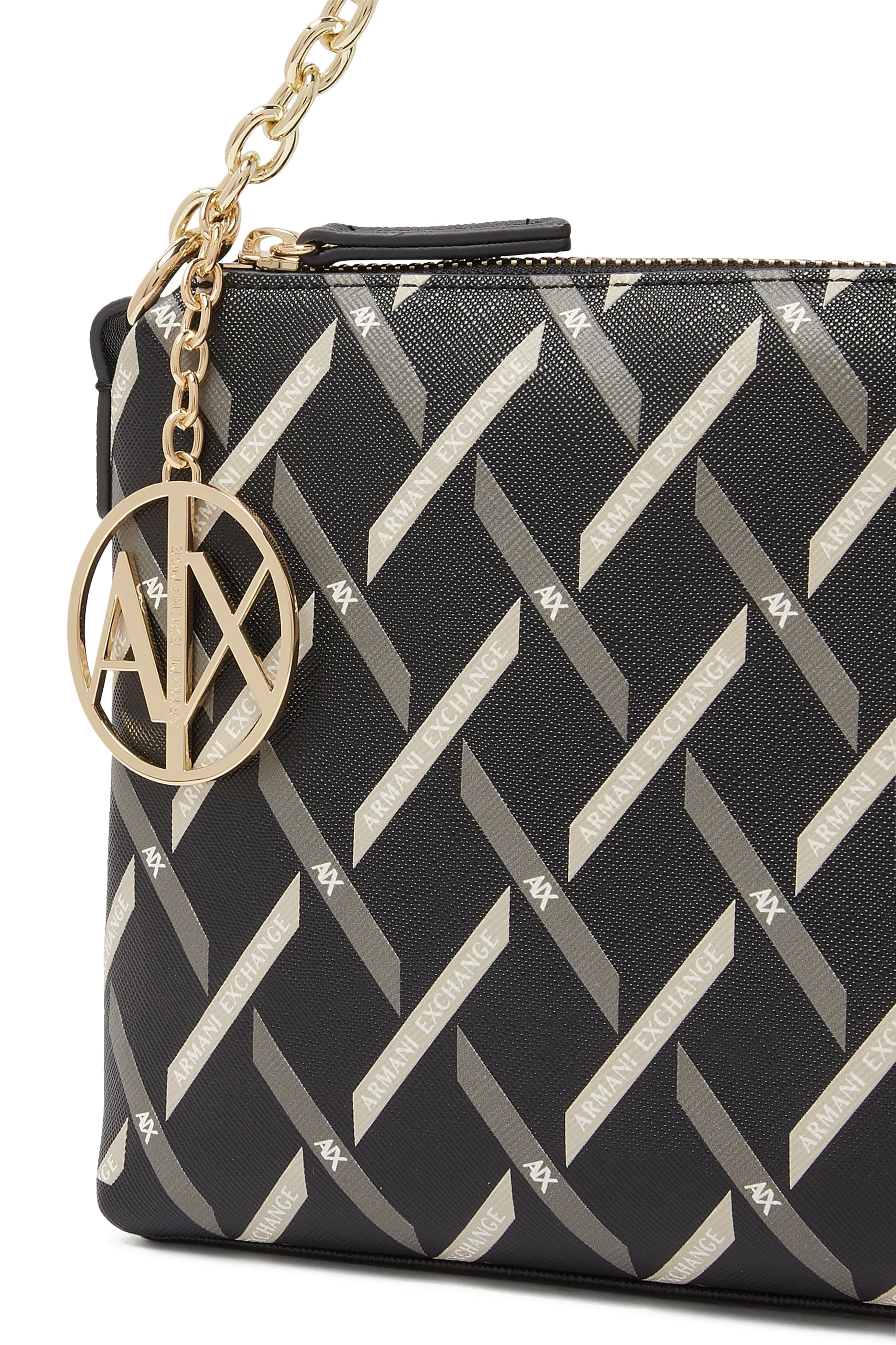 Gynger Patterned Lines Shoulder Bag