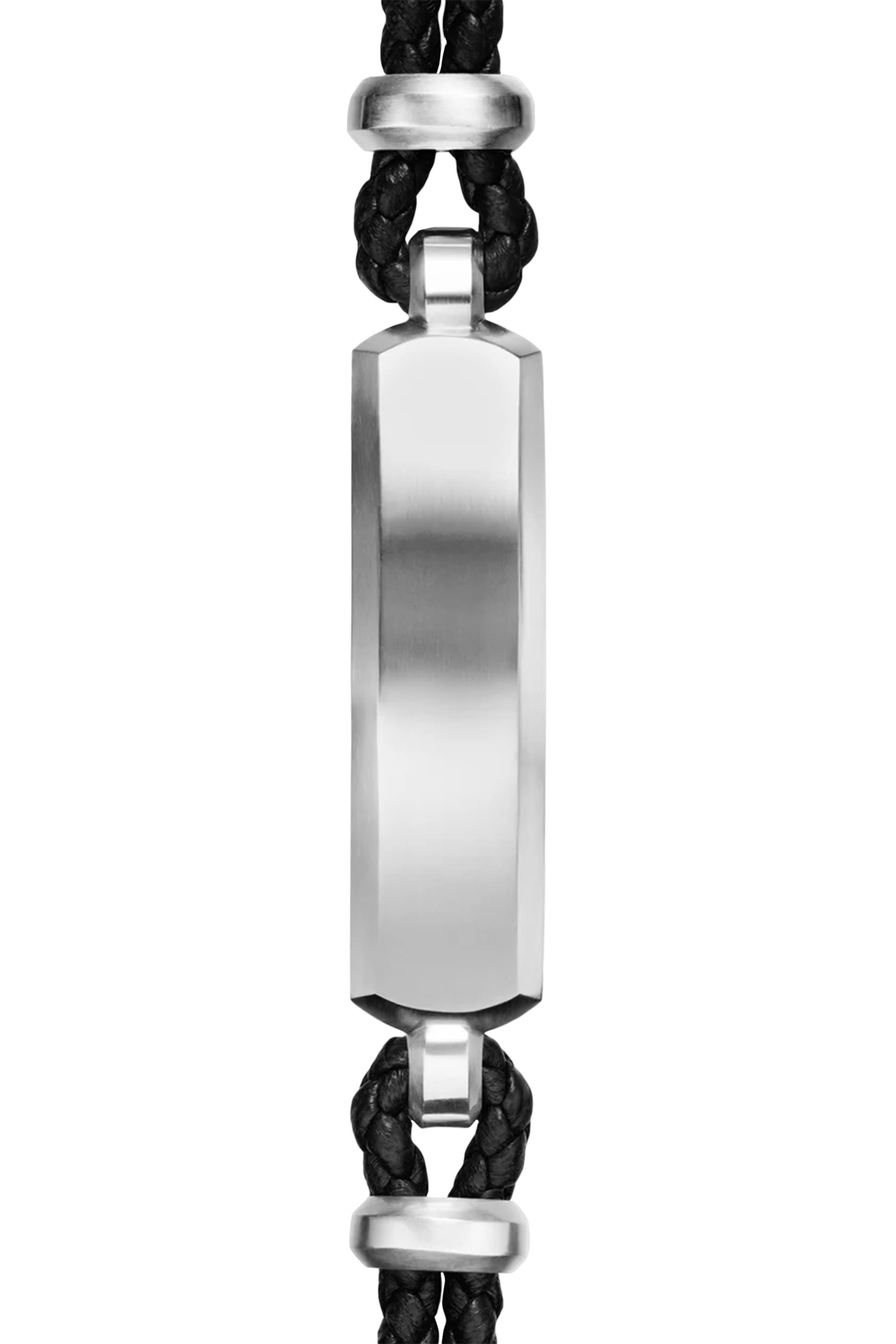Streamline&reg; ID Bar Bracelet, Sterling Silver & Leather