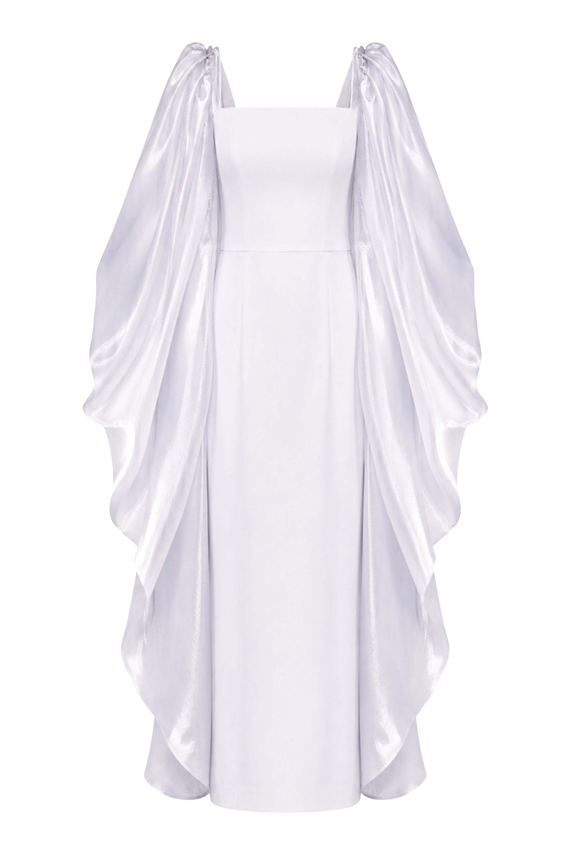 Slim-Cut Full-Length Crepe Gown 