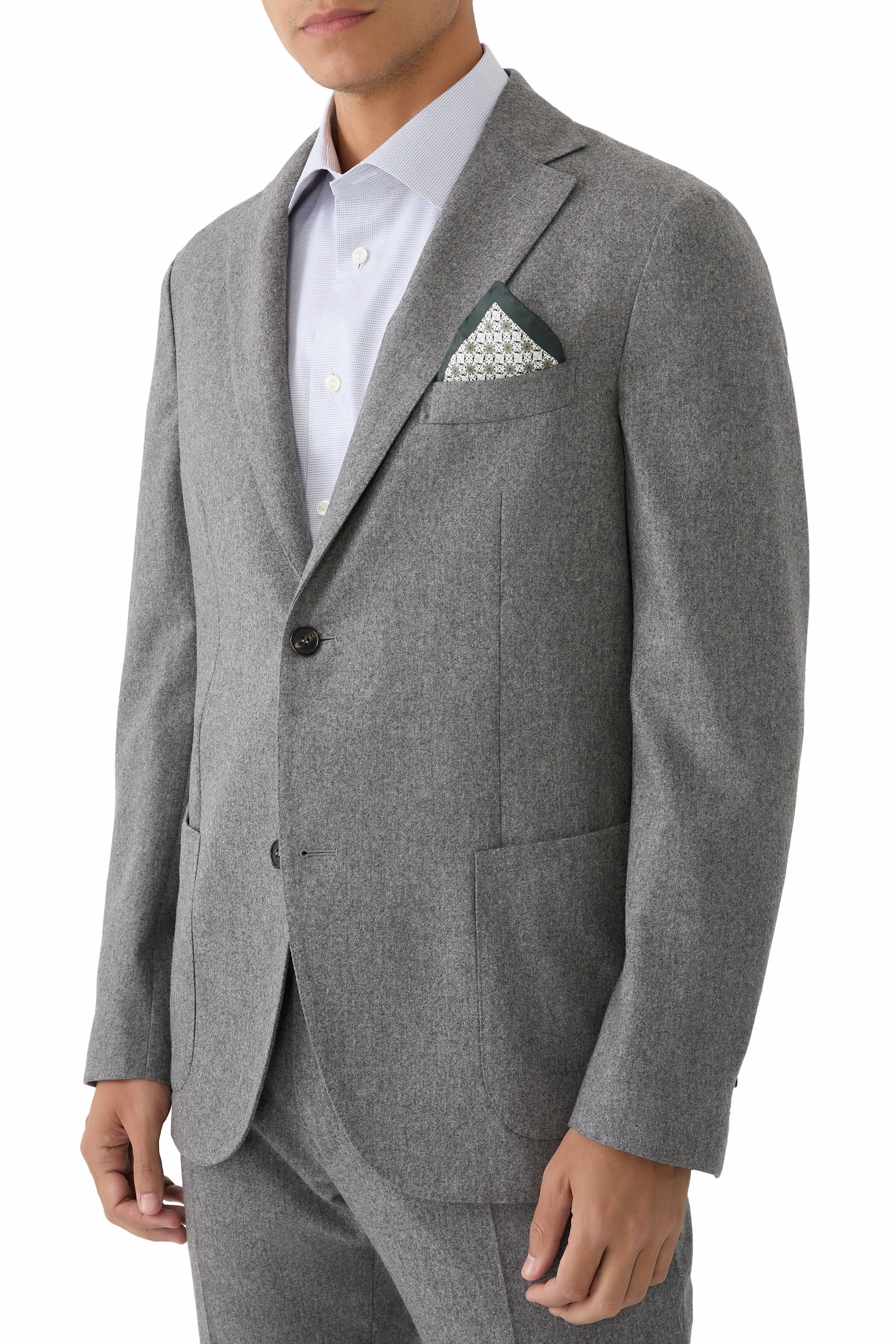 Geometric Silk Pocket Square