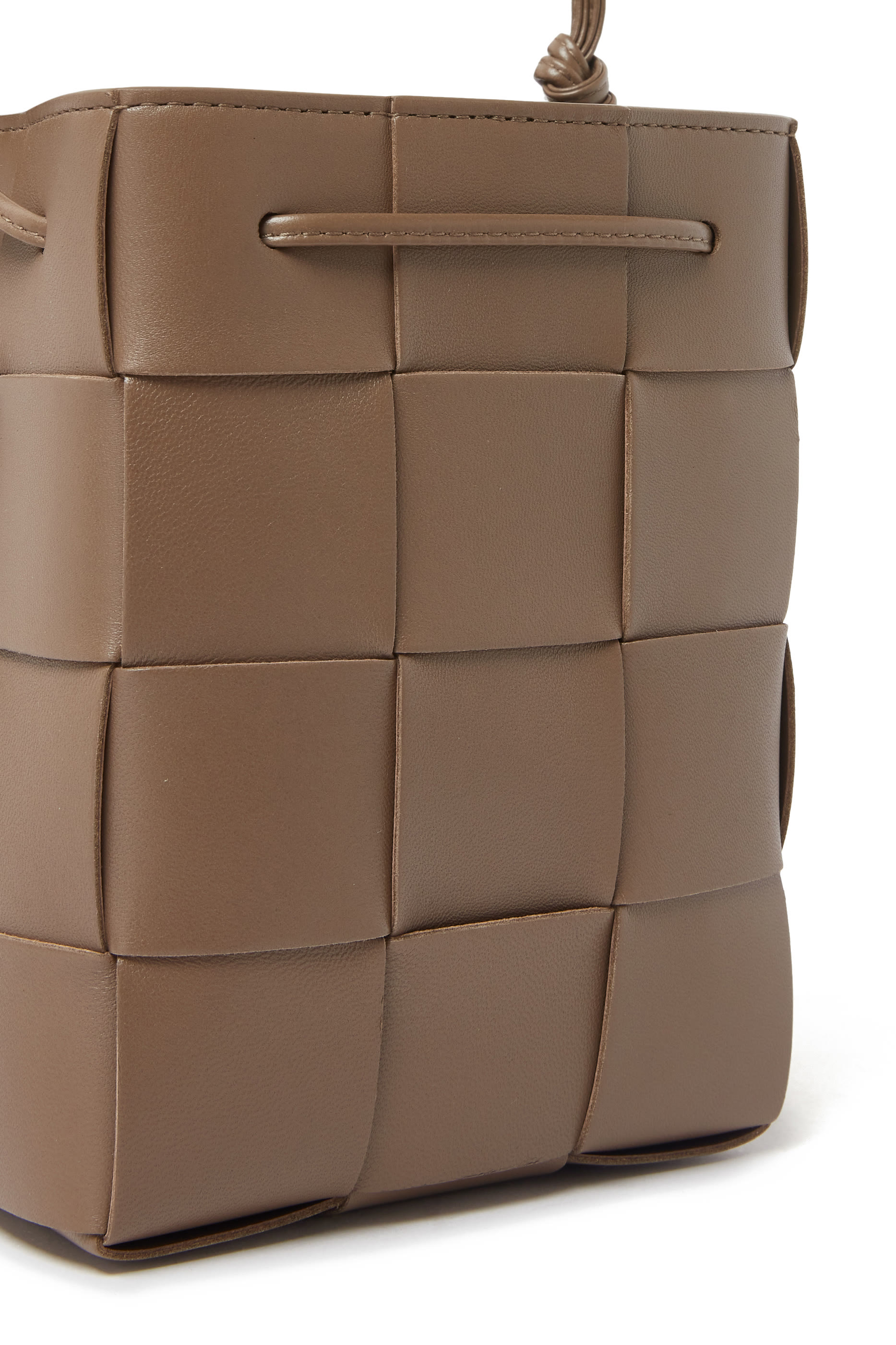 Small Cassette Cross-Body Bucket Bag