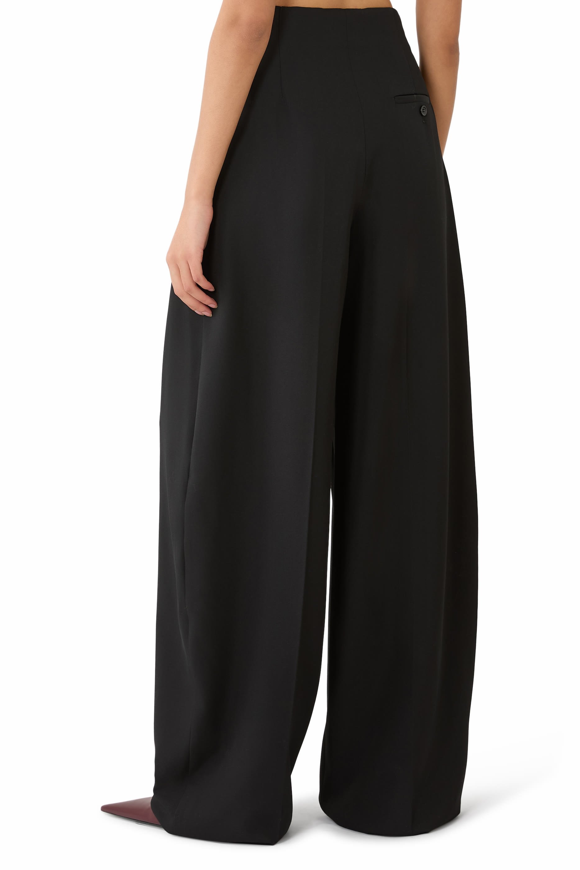 Wide Pleated Trousers