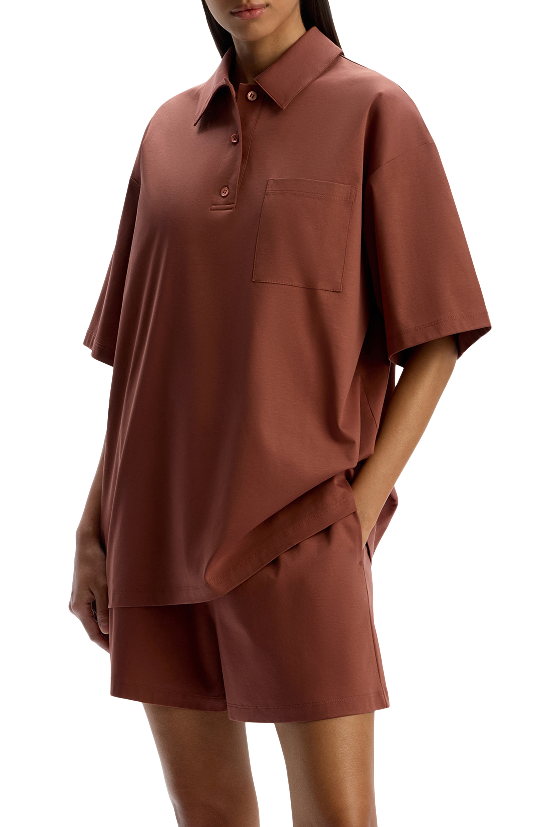  Mercerised Cotton Polo T-Shirt 