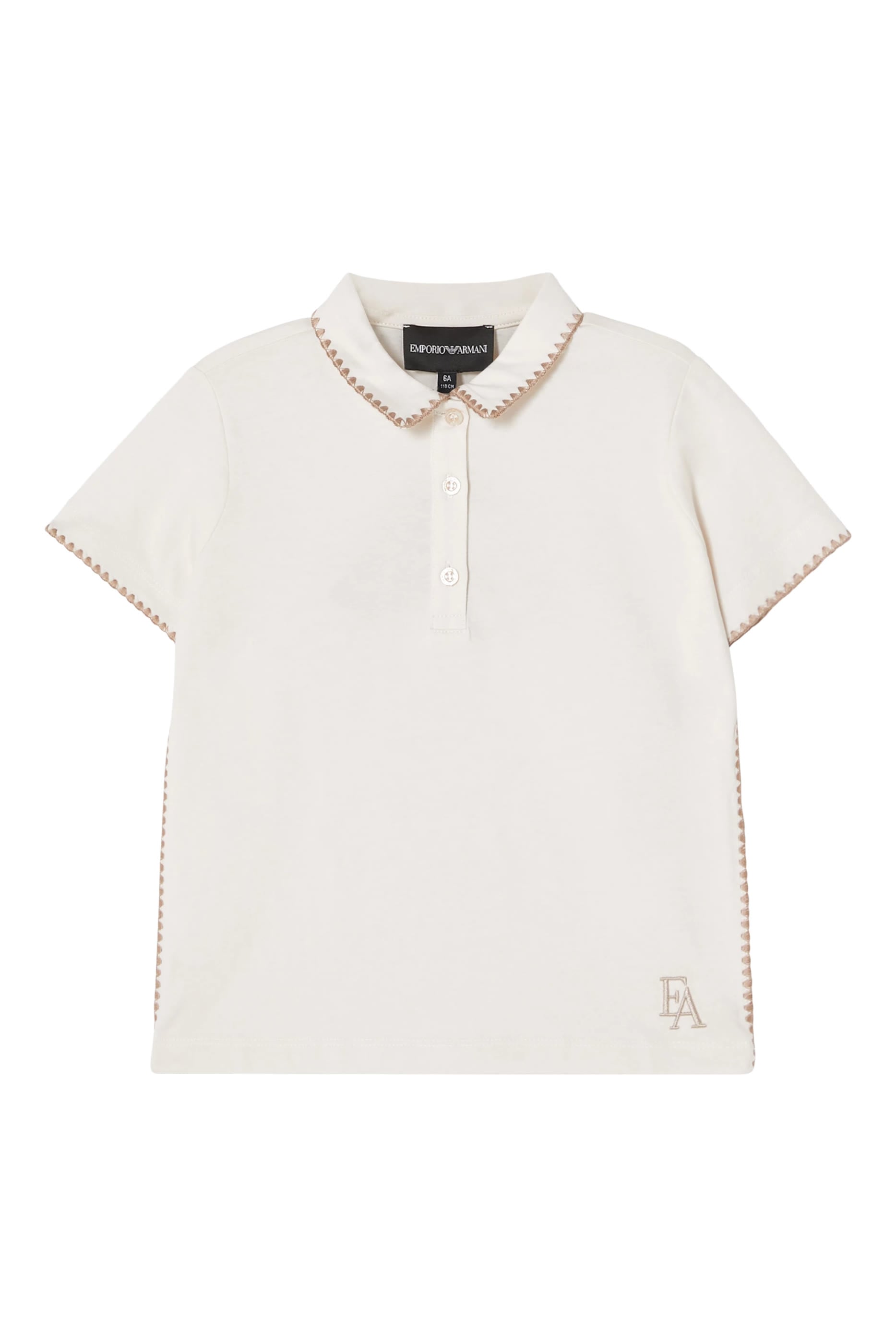 Kids  EA Logo Cotton Polo Shirt