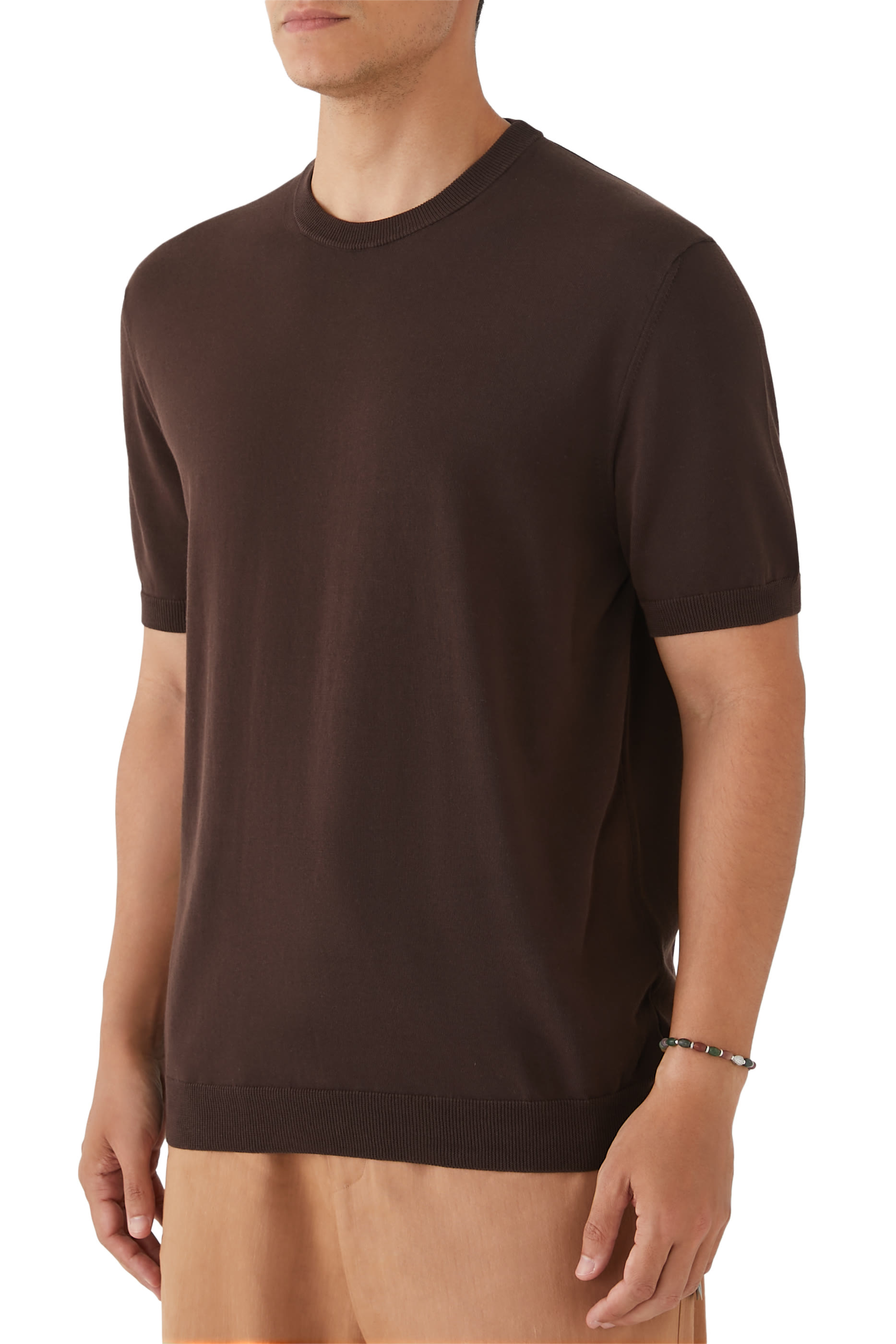 Cotton and Linen T-Shirt