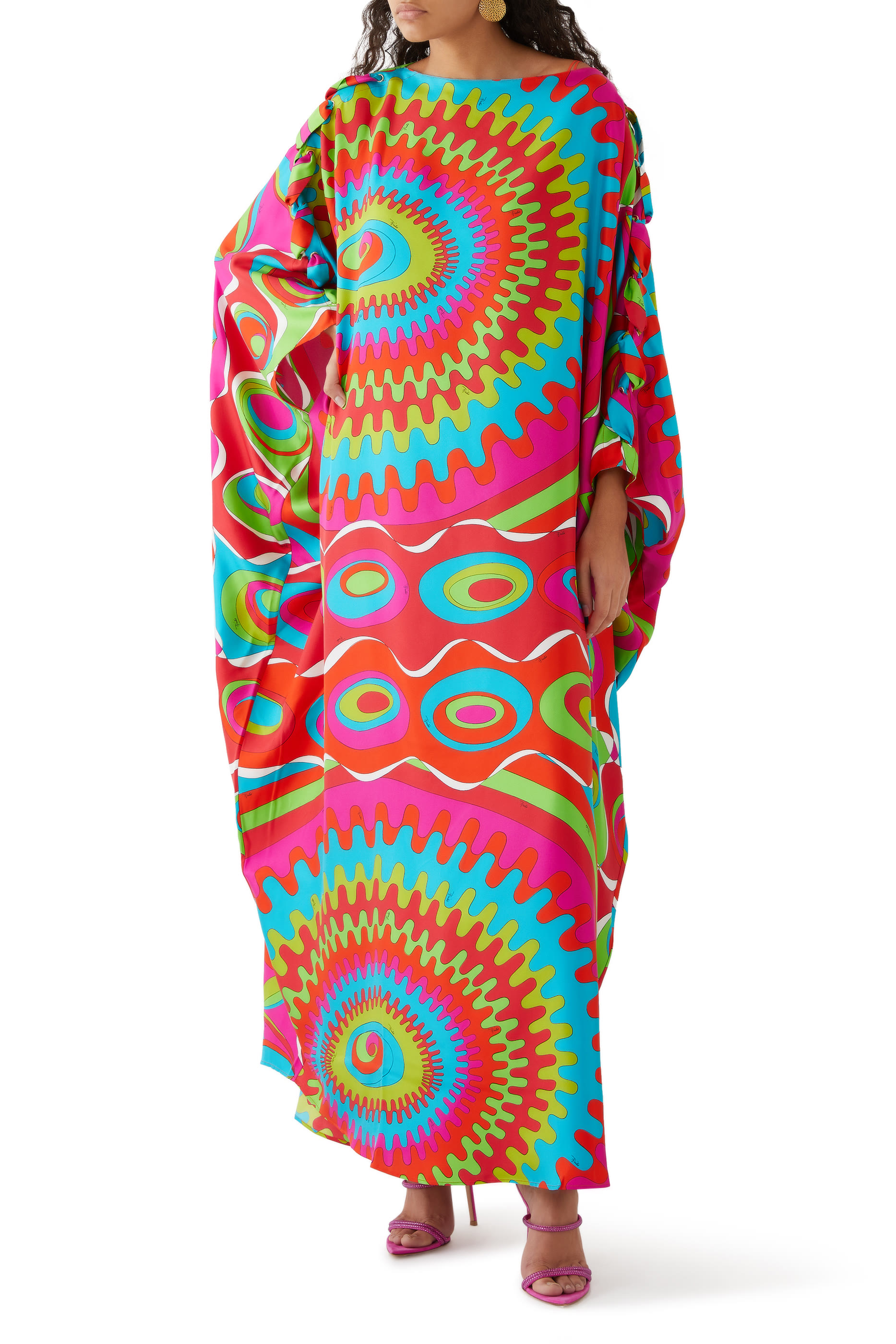 Bersaglio-Print Cotton T-Shirt Dress