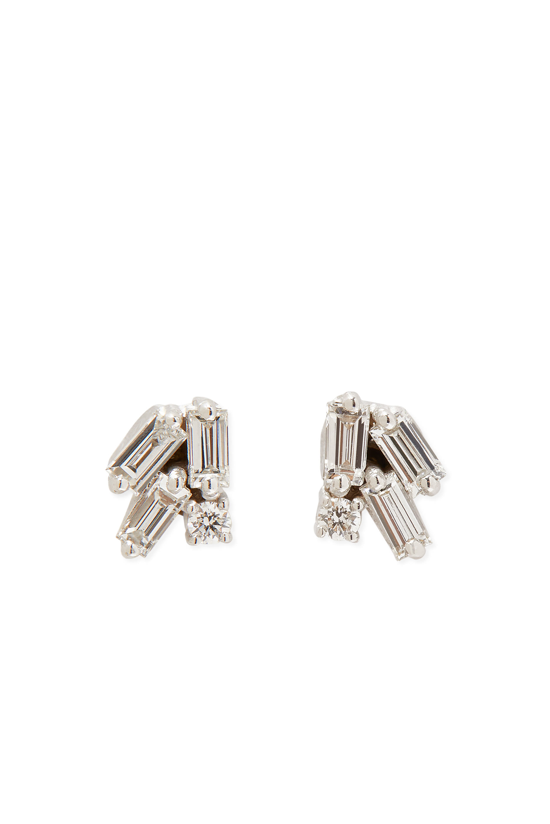 Fireworks Cluster Diamond Earrings