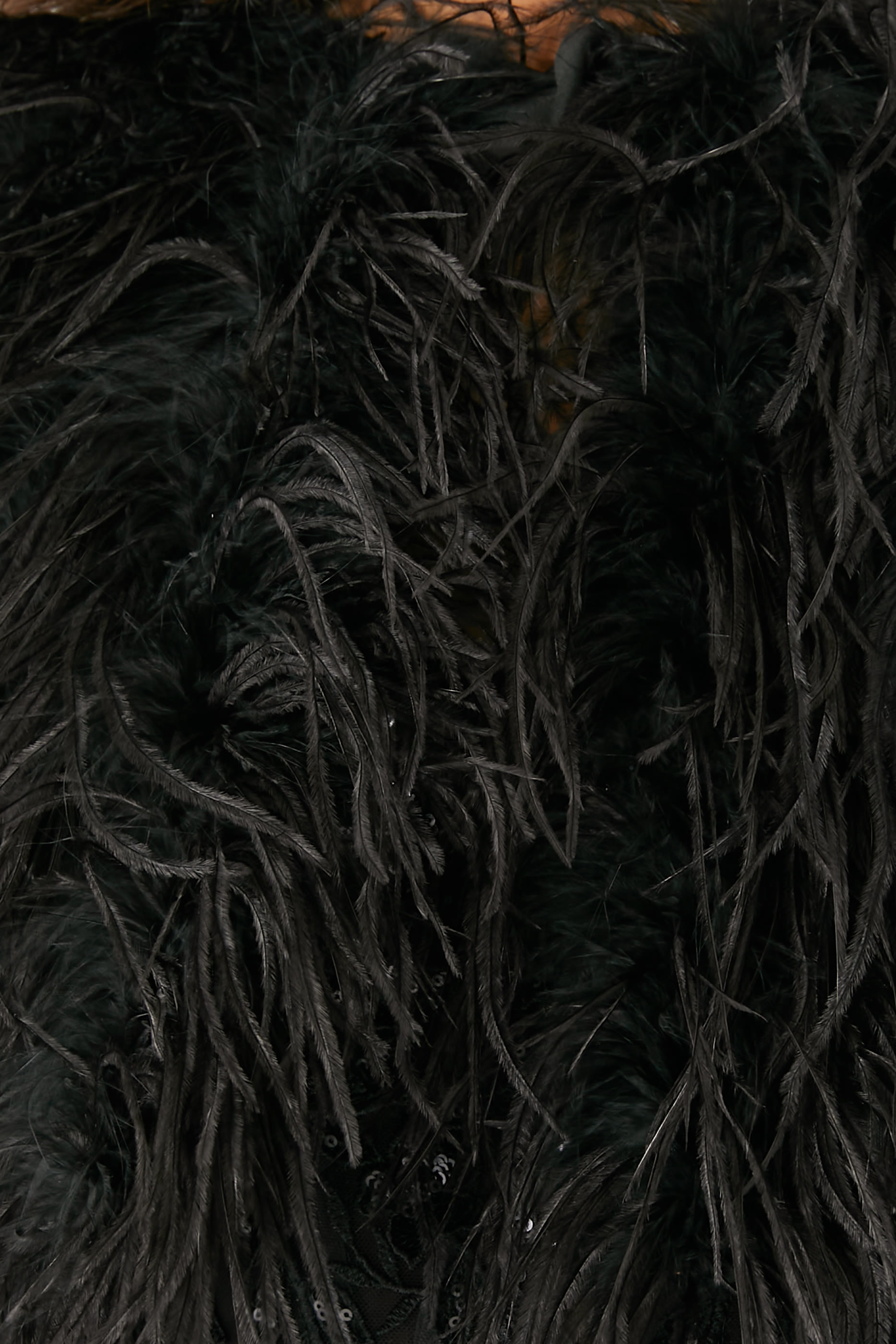 Tie-Up Feather Bolero