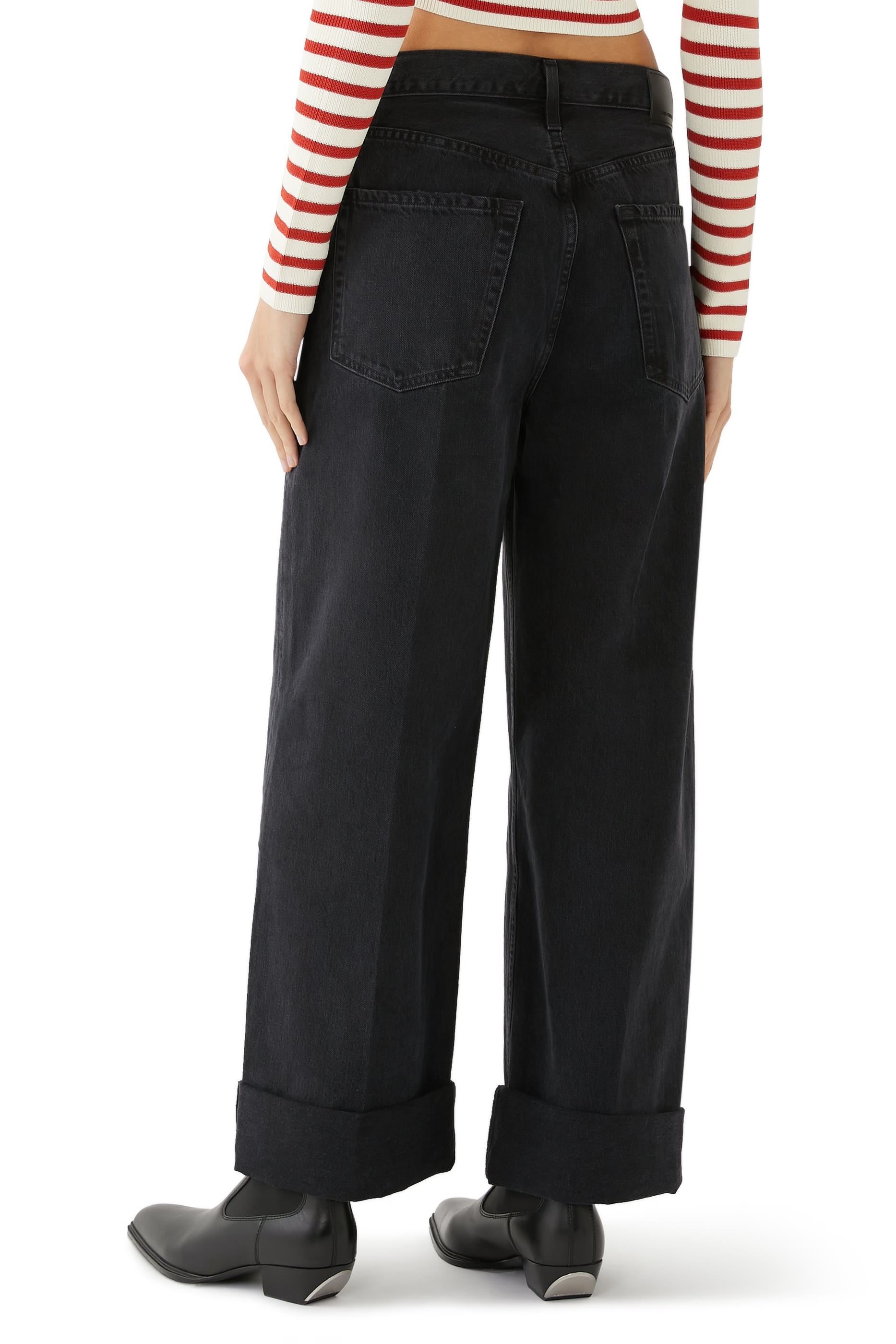 Ayla Cuffed Crop Baggy Pants