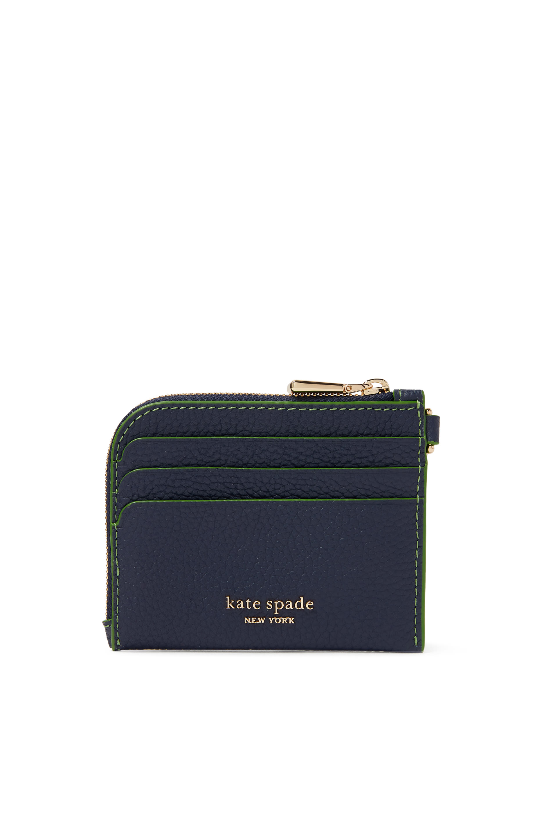 Leather Floral Card Case