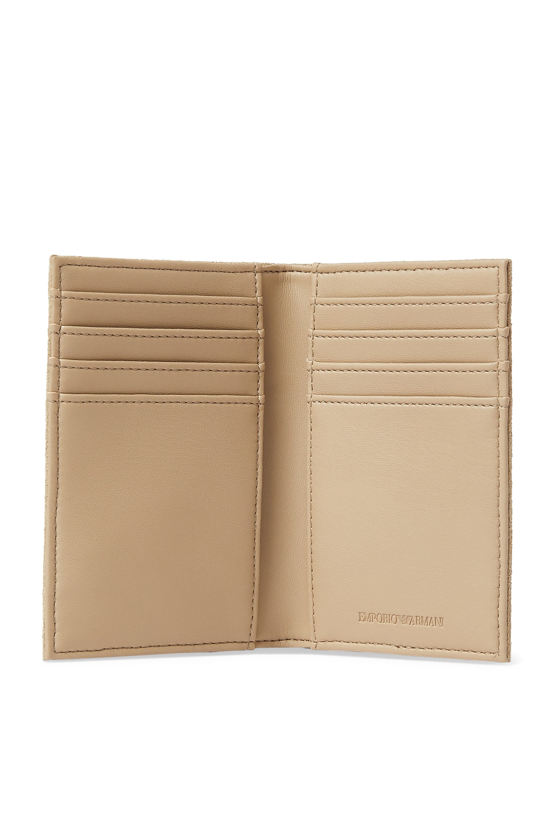 ASV Embossed Suede Vertical Card Holder