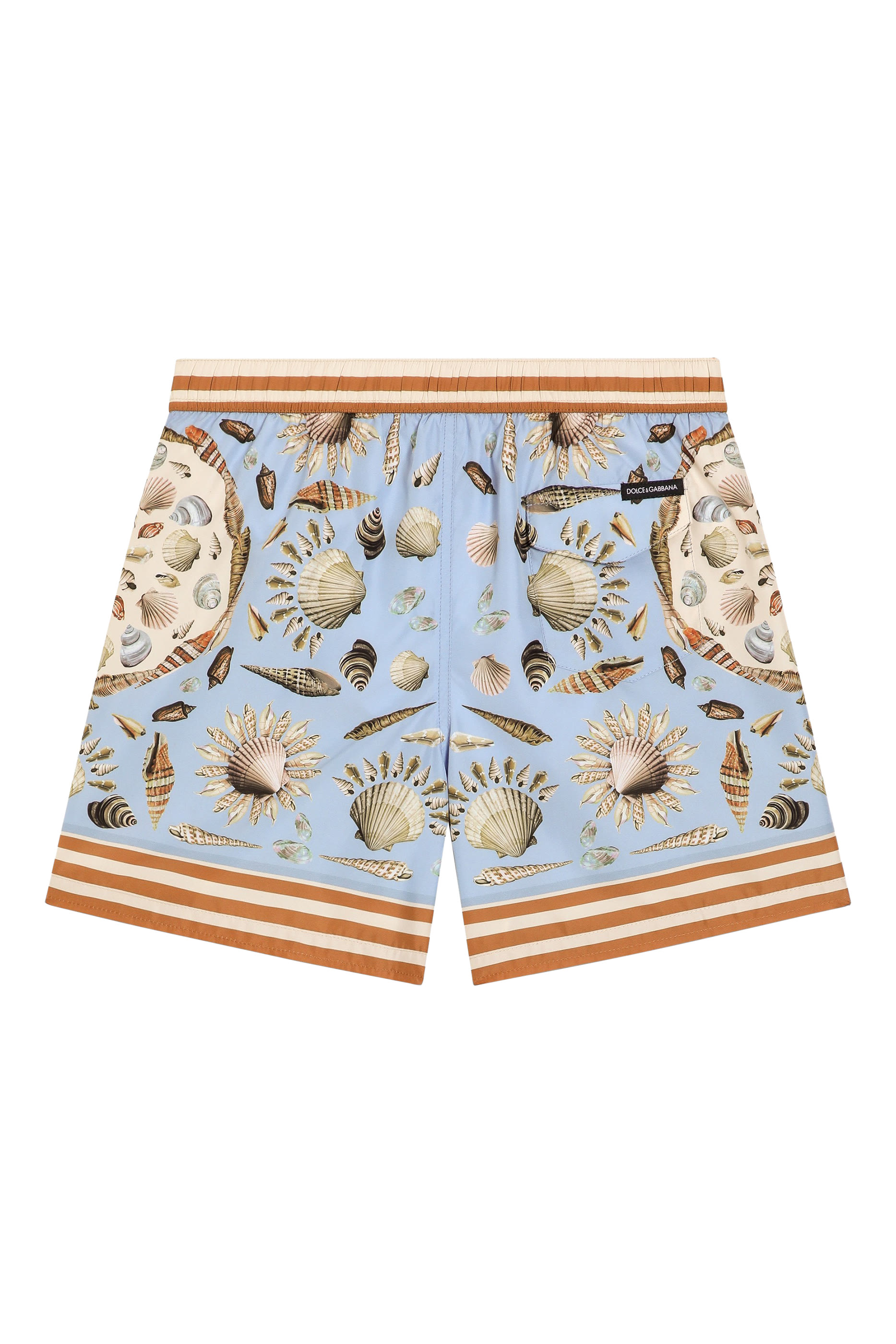 Kids Shell Print Canvas Boxer Shorts